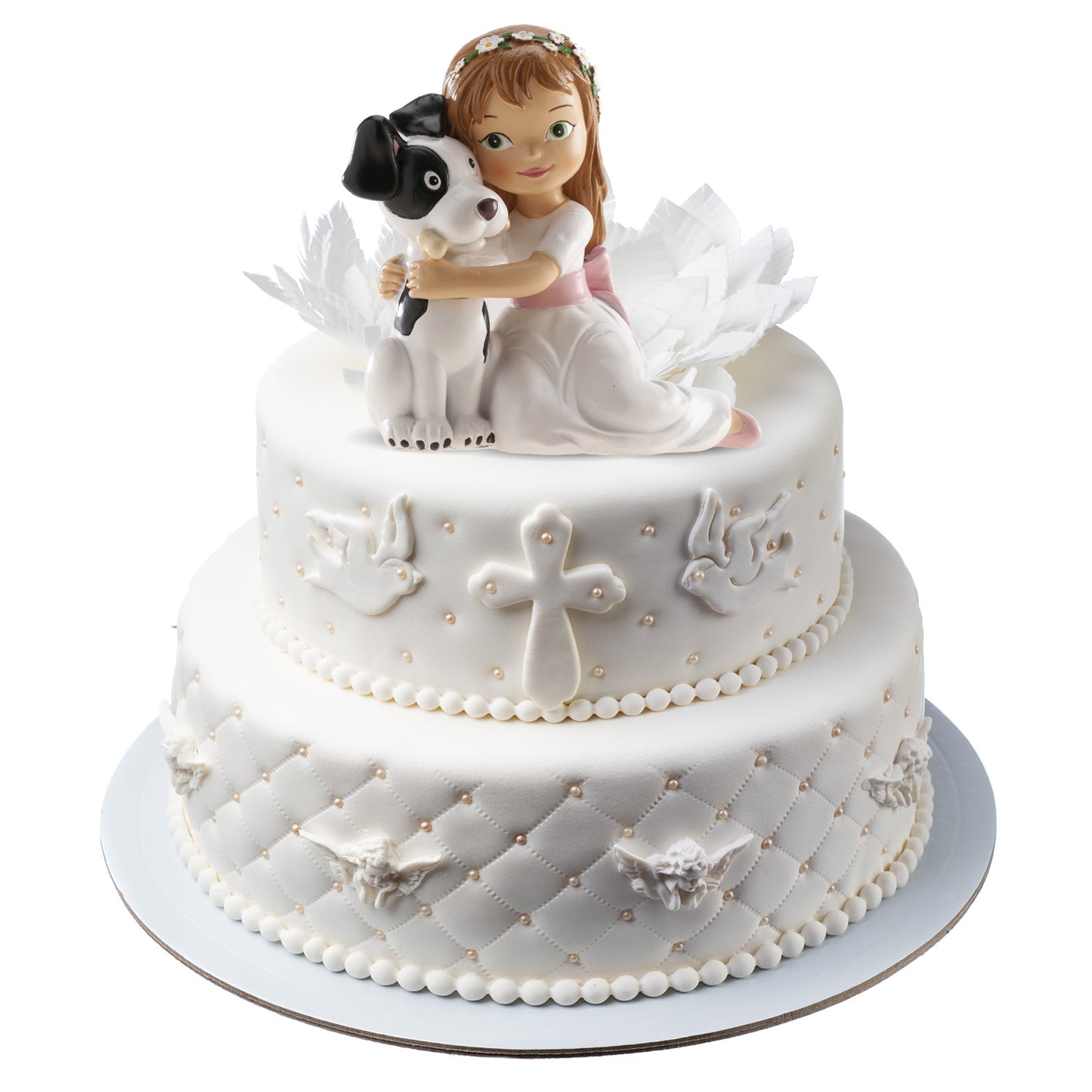 FIGURINE GATEAU COMMUNION CHIEN 11,50CM