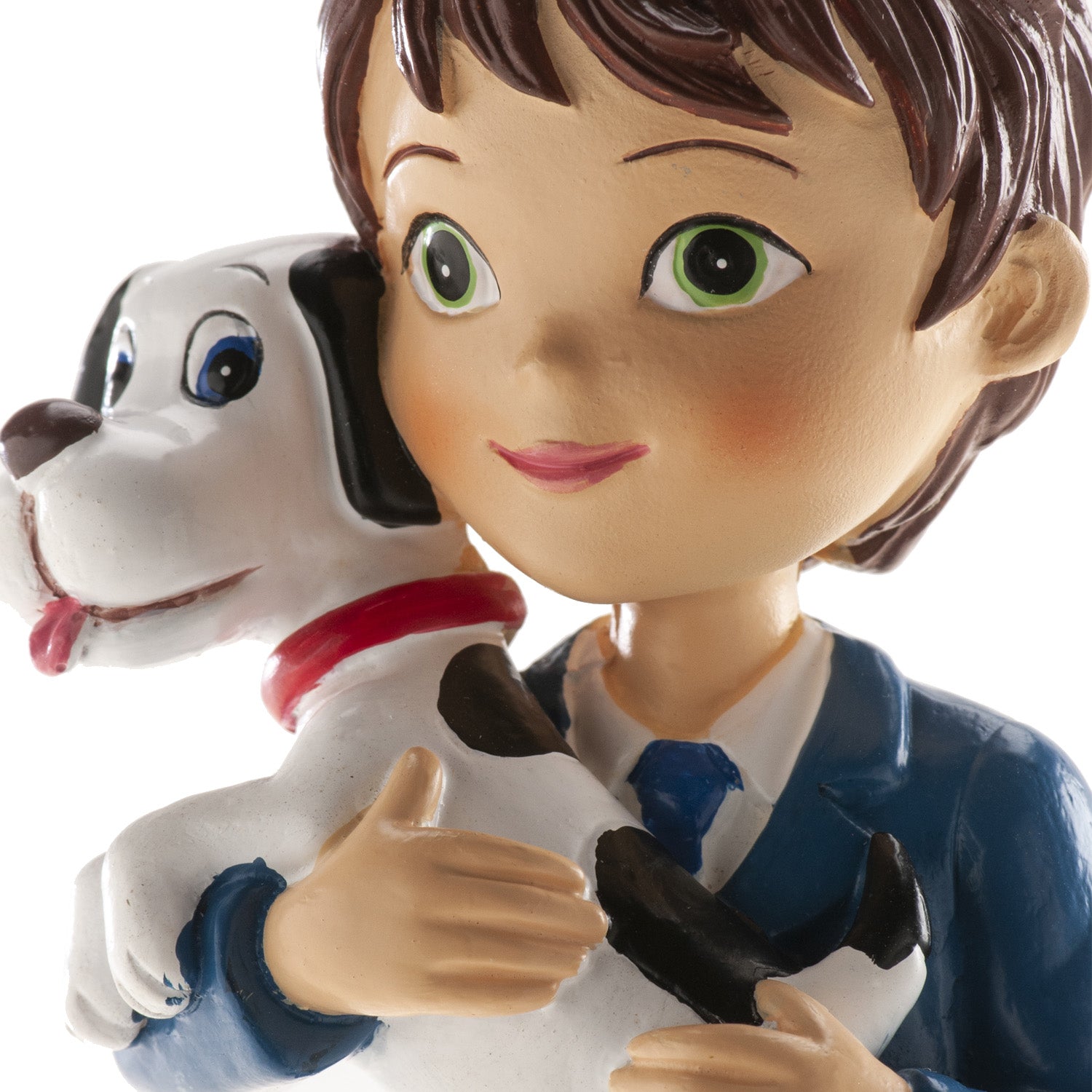 RAGAZZO COMUNIONE CON CANE 16,5CM
