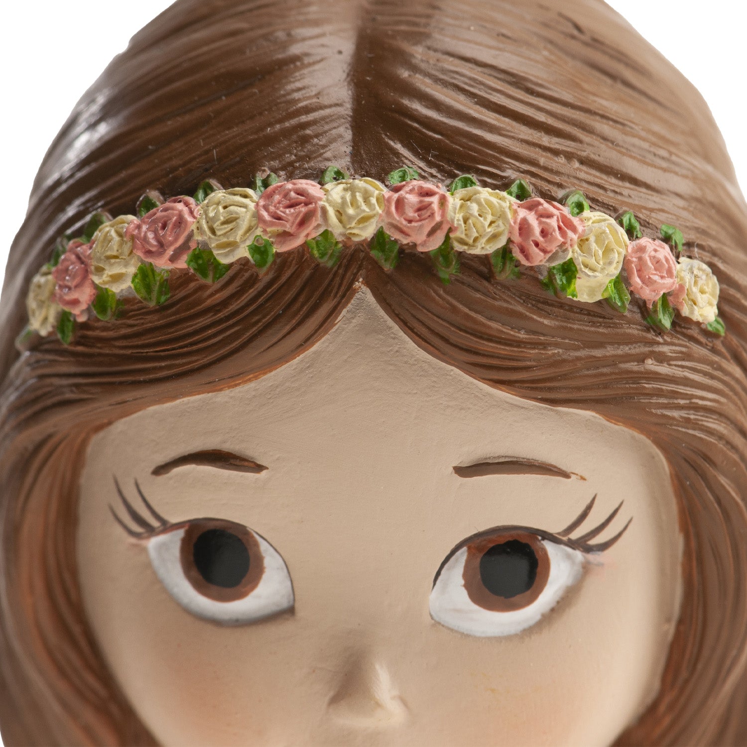 COMUNIONE BAMBINA GONNA ROSA 16CM