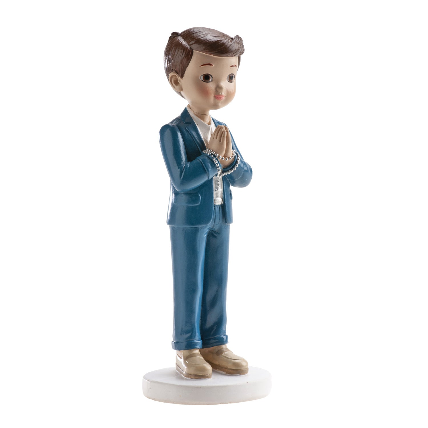 COMUNIONE BAMBINO ROSÁRIO AZUL MARINHO 16CM