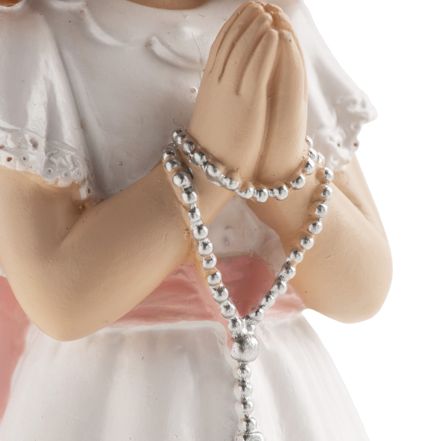 NIÑA COMUNIÓN ROSARIO LAZO ROSA 16CM