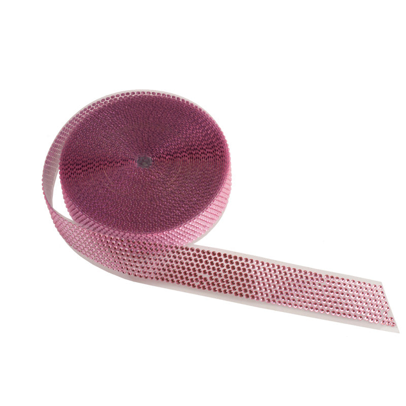 8 LINES RHINESTONE WITH PET STRAP ROSE 10 METERS