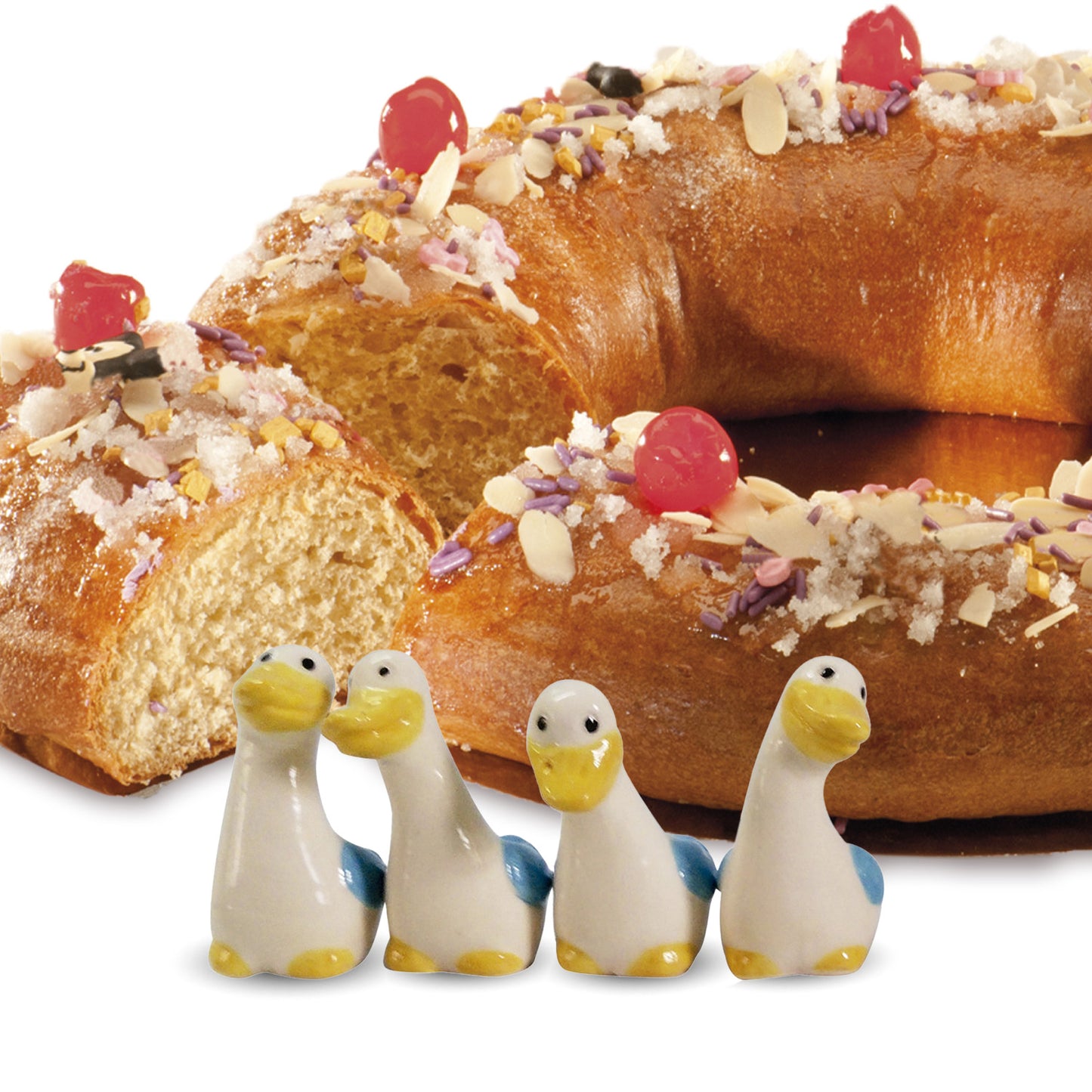 OCHE KING'S CAKE FIGURINE IN PORCELLANA 3,5-4 CM