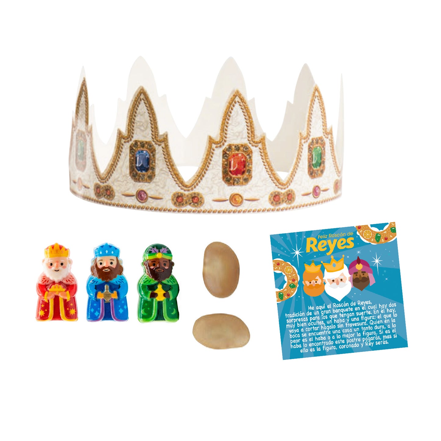 COFFRET D'ASSORTIMENT CROWN DIADEMA, ROI EN PVC ET CARTE CASTELLANO