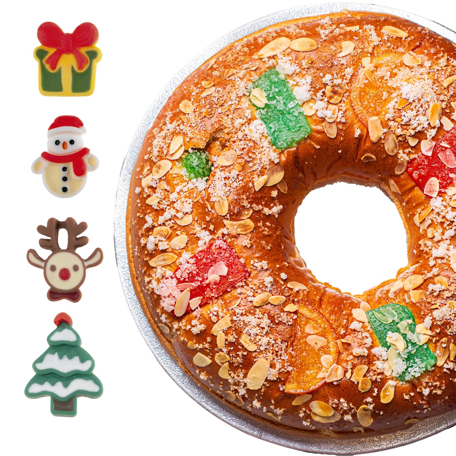 FIGURINES DE NOËL EN PLASTIQUE 2D 2.5CM - 3CM