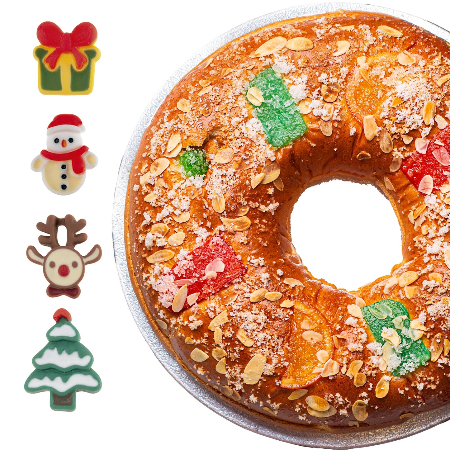 FIGURINES DE NOËL EN PLASTIQUE 2D 2.5CM - 3CM