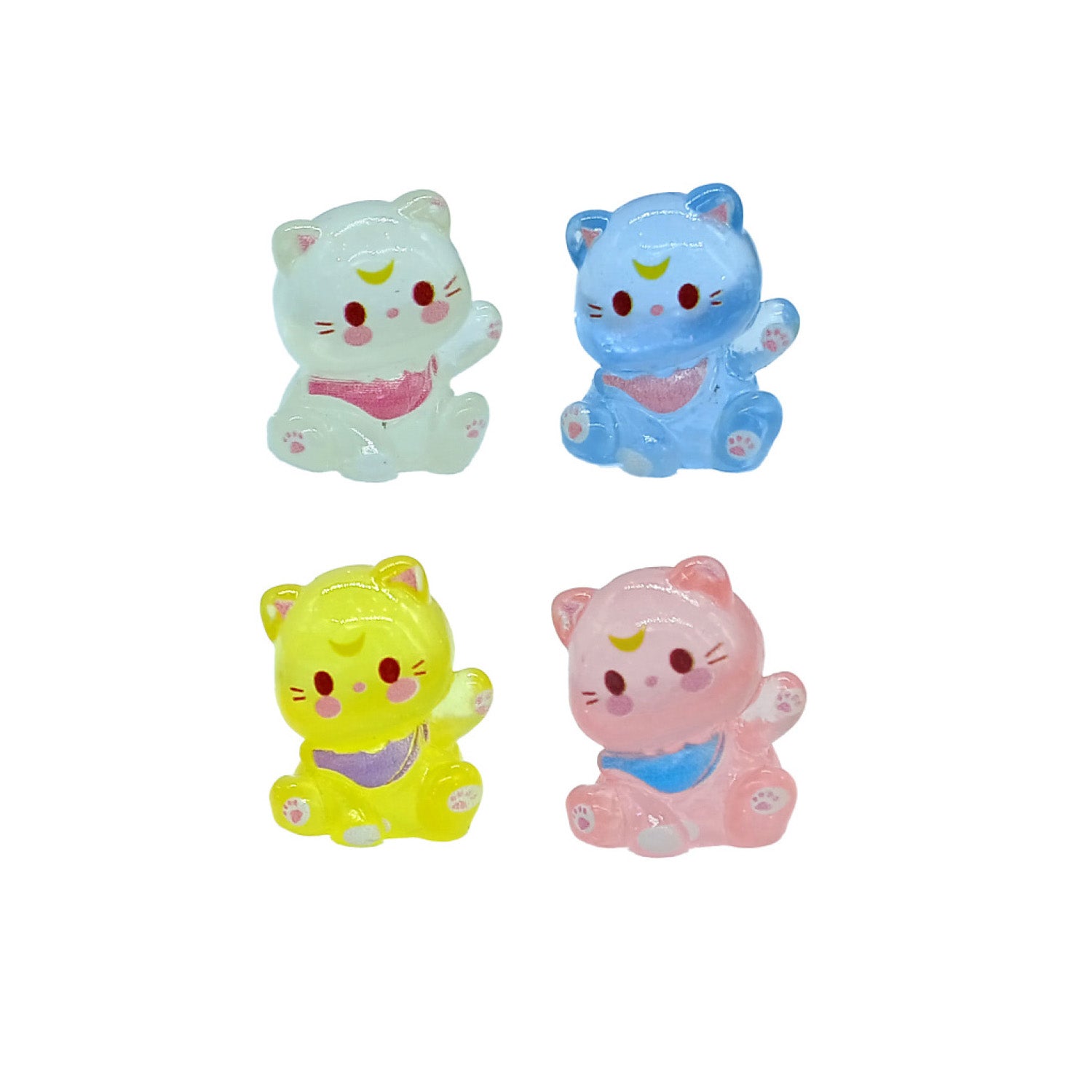 FIGURAS ROSCON 3D GATITOS COLORES 1.8X2CM