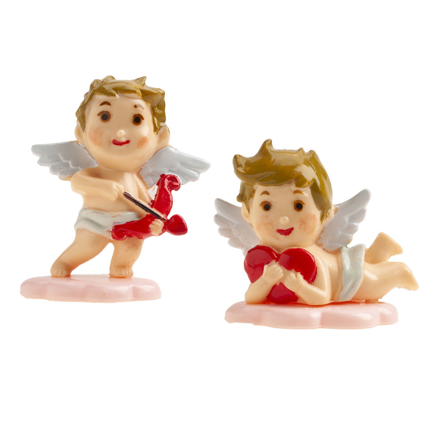 ASSORTIMENTO 2 MODELLI CUPIDI IN PLASTICA CON BASE 24 PZ