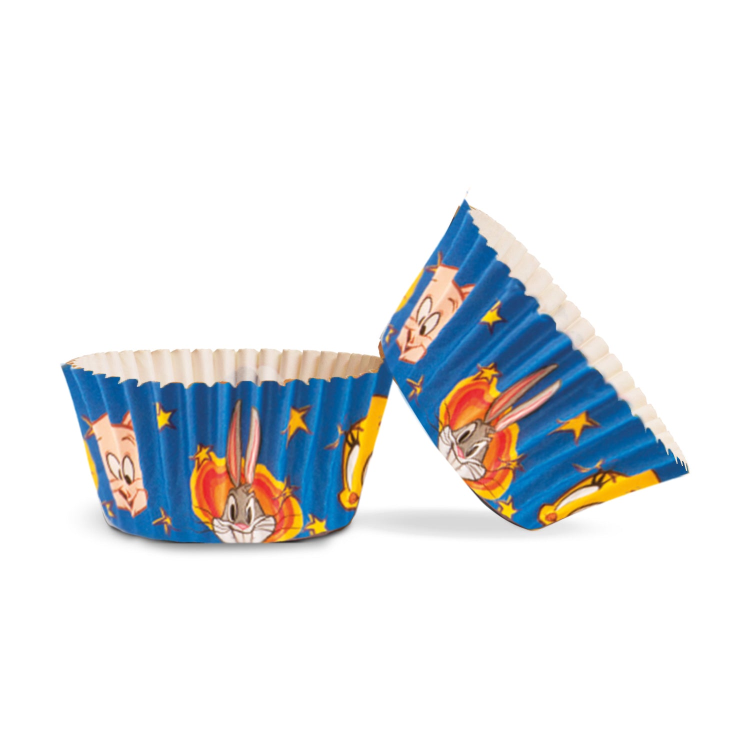 8 BLISTERS 50 FORMAS PAPEL CUPCAKE LOONEY TUNES Ø 5 CM x H 3 CM