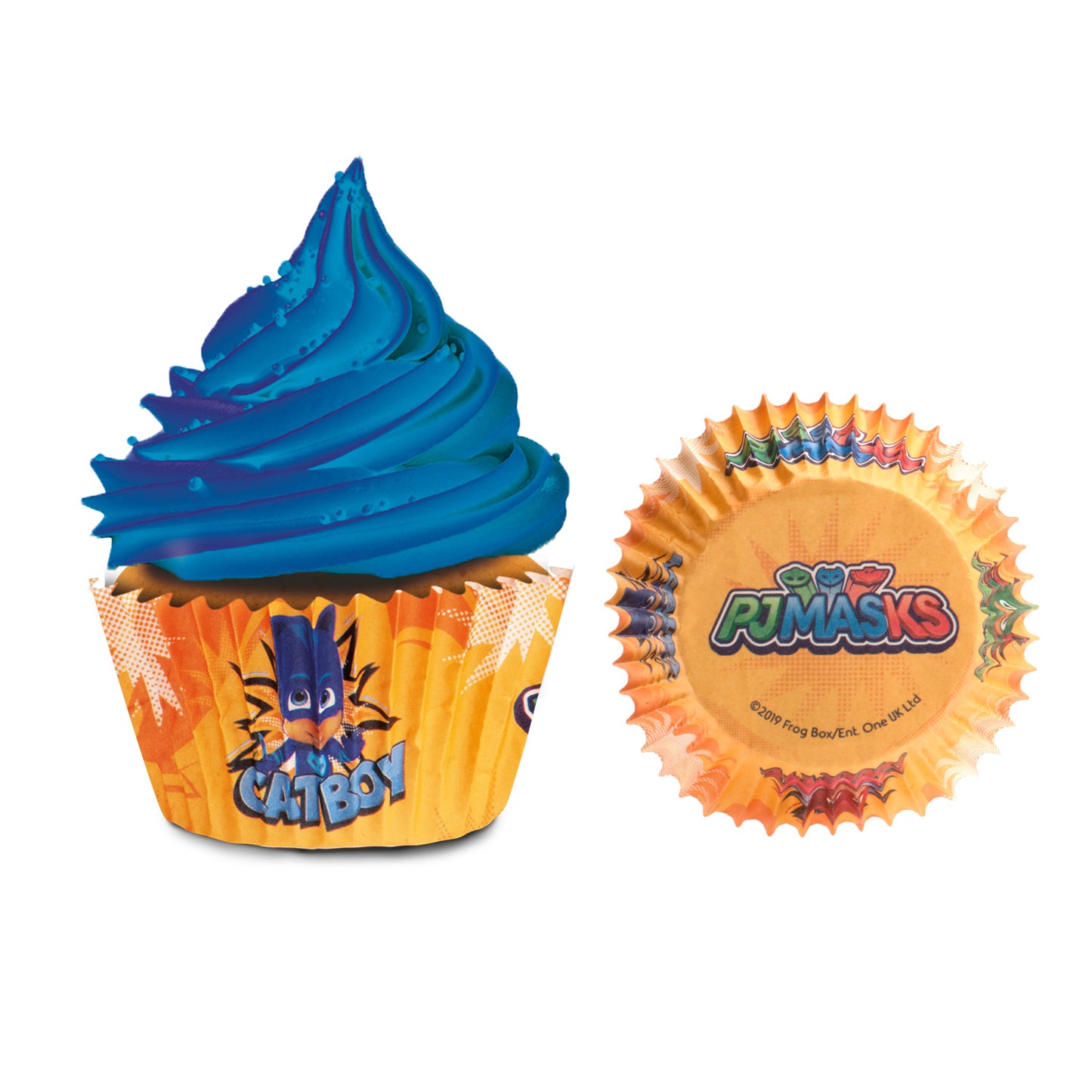 BLISTER 25 CÁPSULAS CUPCAKE PJ MASKS Ø 5CM H 3 CM