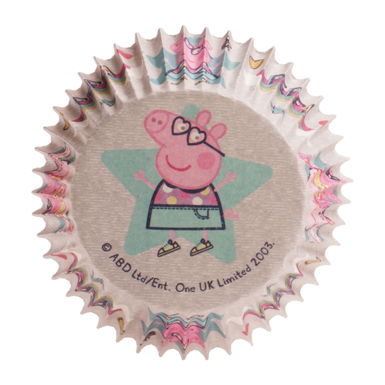 8 BLISTERS 25 CÁPSULAS CUPCAKE PEPPA PIG Ø 5 CM x H 3 CM