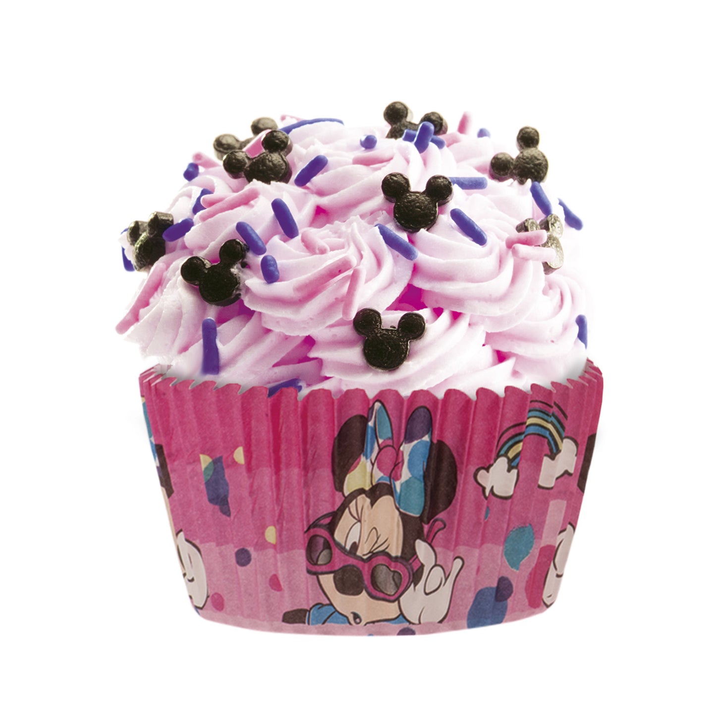BLÍSTER 25 CÁPSULAS CUPCAKE MINNIE Ø 5CM H 3CM