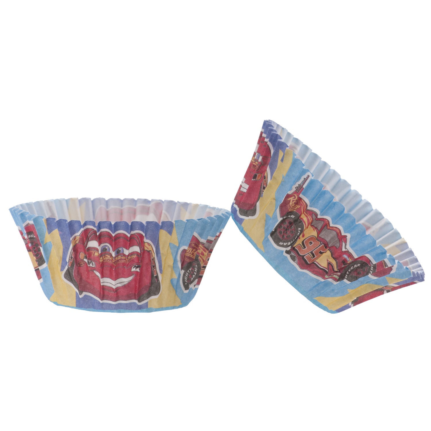 BLISTER 25 CAISSETTES POUR CUPCAKES CARS Ø 5CM H 3CM
