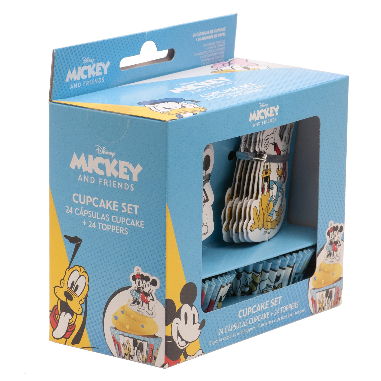 KIT DECO CUPCAKE CAPSULES WITH TOPPPERS MICKEY AND FRIENDS