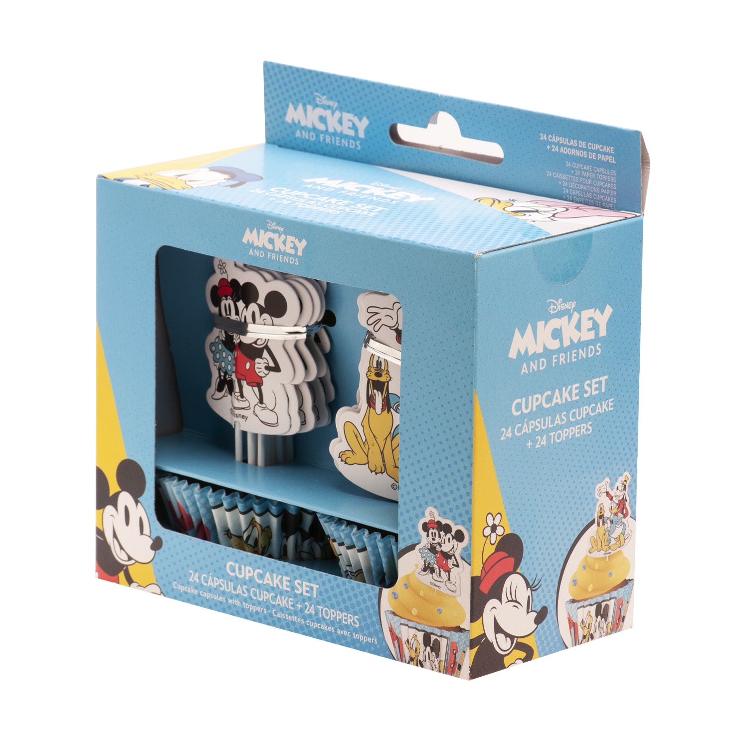 KIT DECORACIÓN CUPCAKES CON TOPPERS MICKEY AND FRIENDS