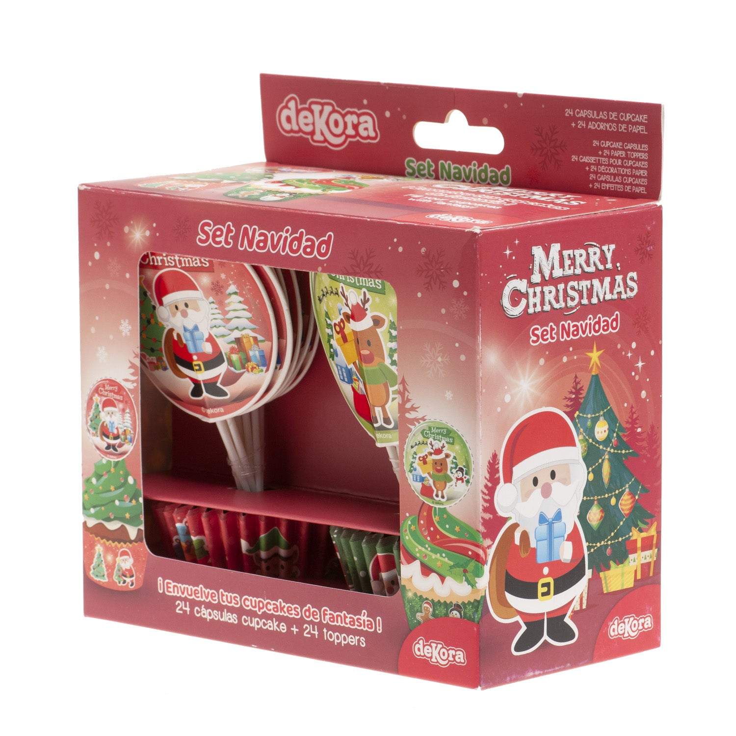 KIT DECORACIÓN CÁPSULAS Y TOPPERS NAVIDAD