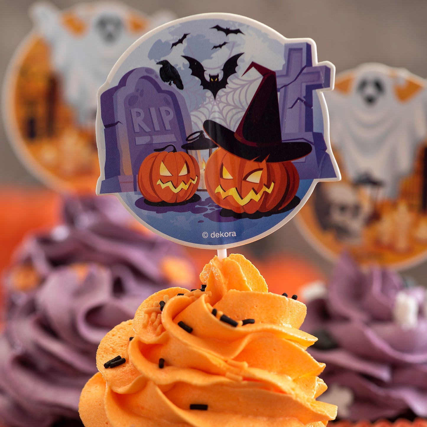 KIT DECO HALLOWEEN CUPCAKE AND TOPPERS