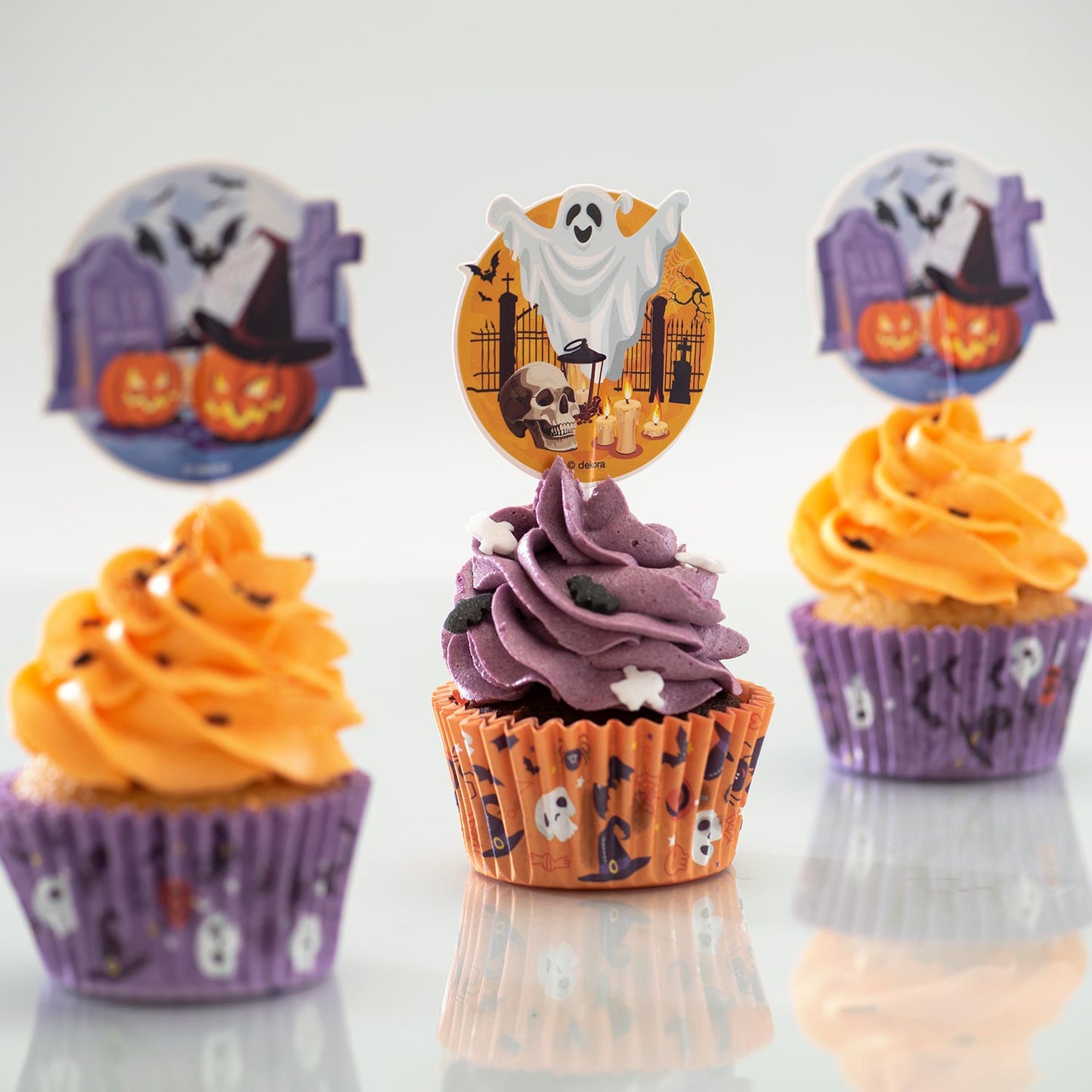 KIT DECO HALLOWEEN CUPCAKE AND TOPPERS