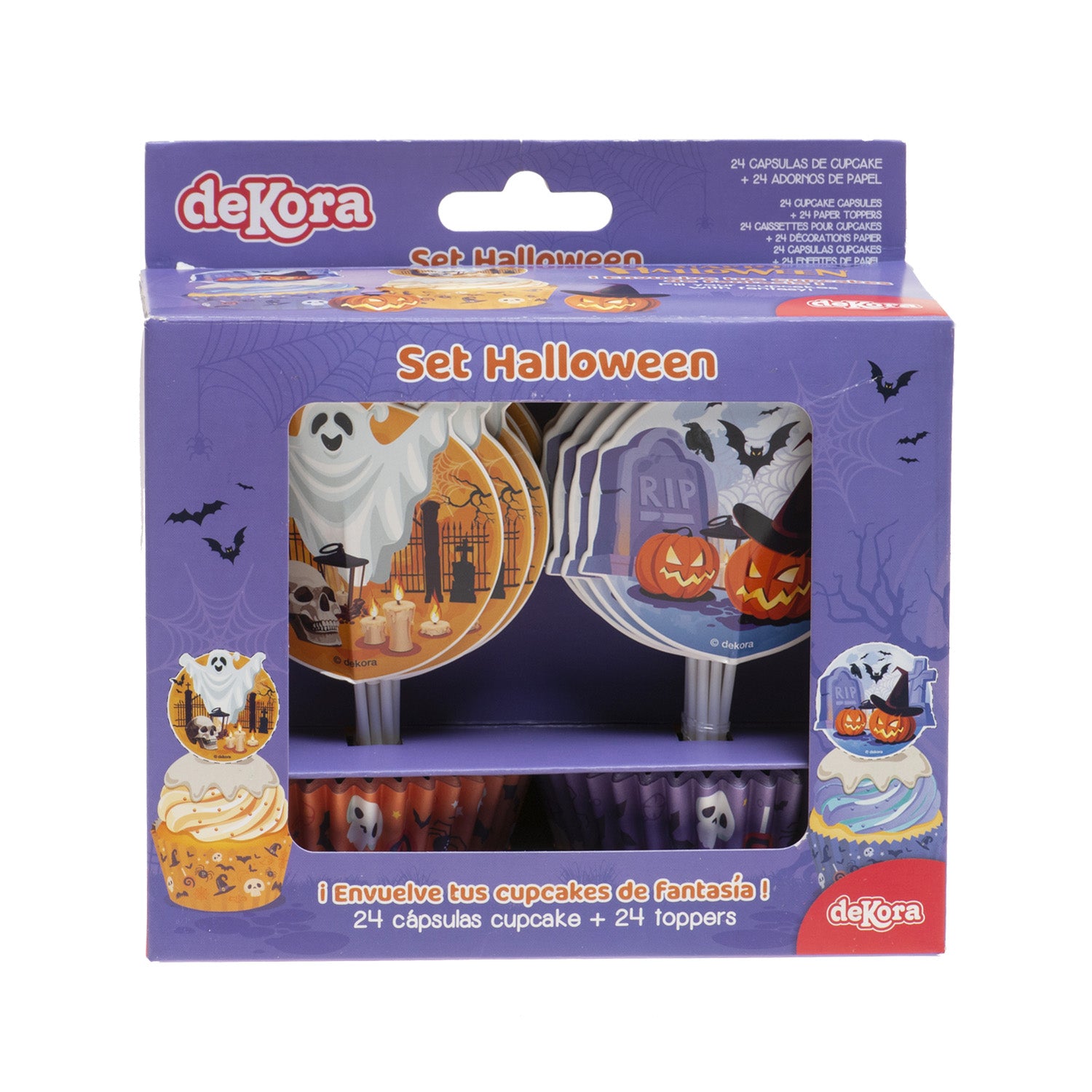 KIT DECO HALLOWEEN CUPCAKE AND TOPPERS