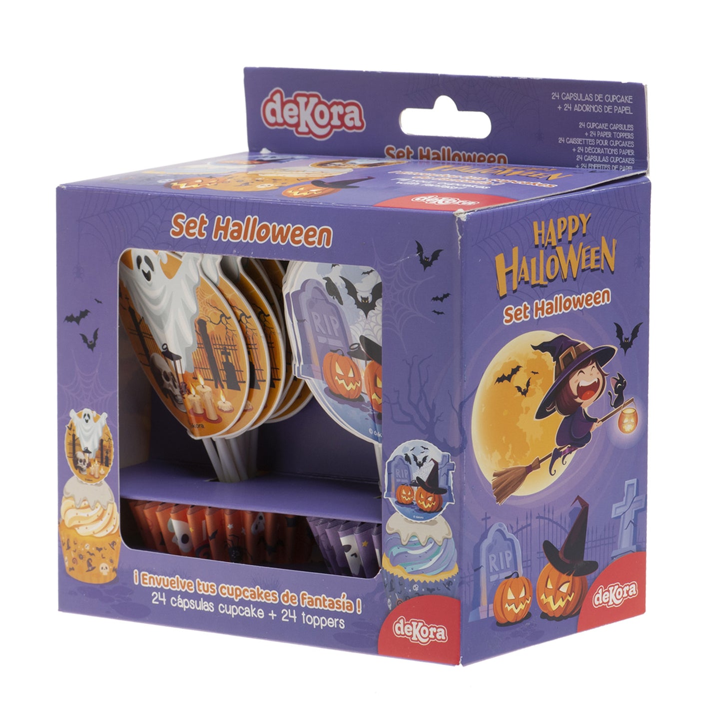 KIT DECO HALLOWEEN CUPCAKE AND TOPPERS