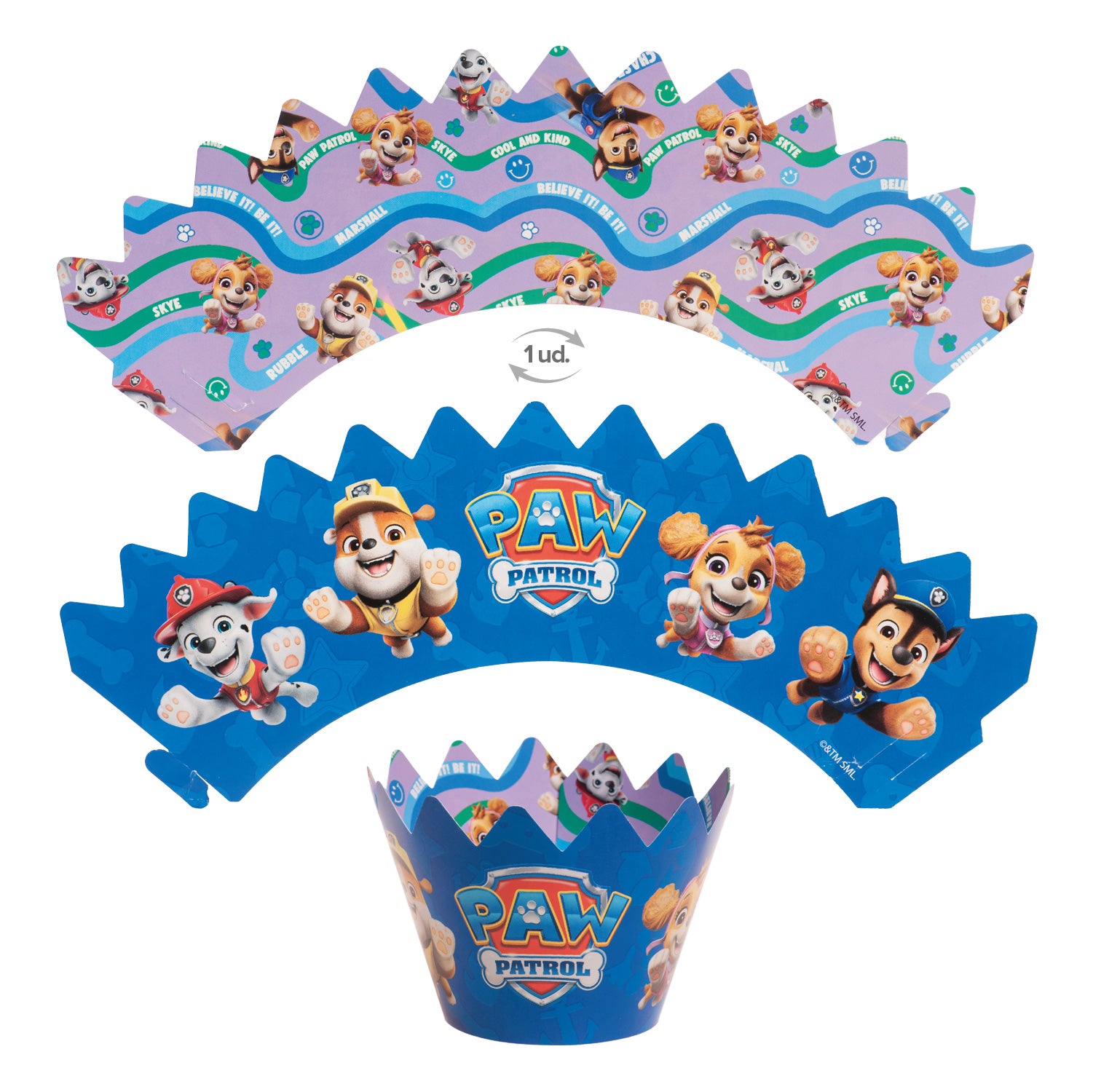 KIT DECORACIÓN CUPCAKE CON TOPPERS PAW PATROL
