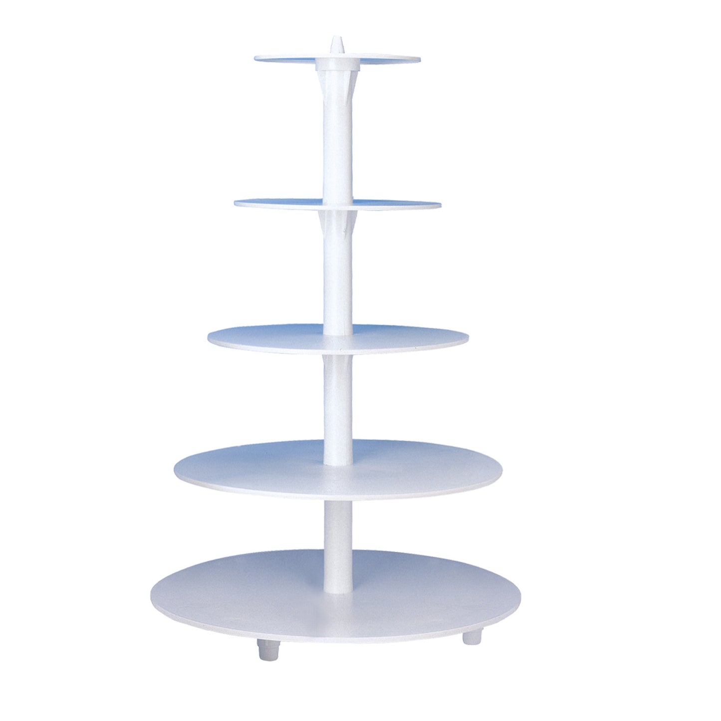 PLASTIC CAKE STAND 5 TIERS FOR CAKES Ø 45CM-40CM-30CM-25CM-20CM