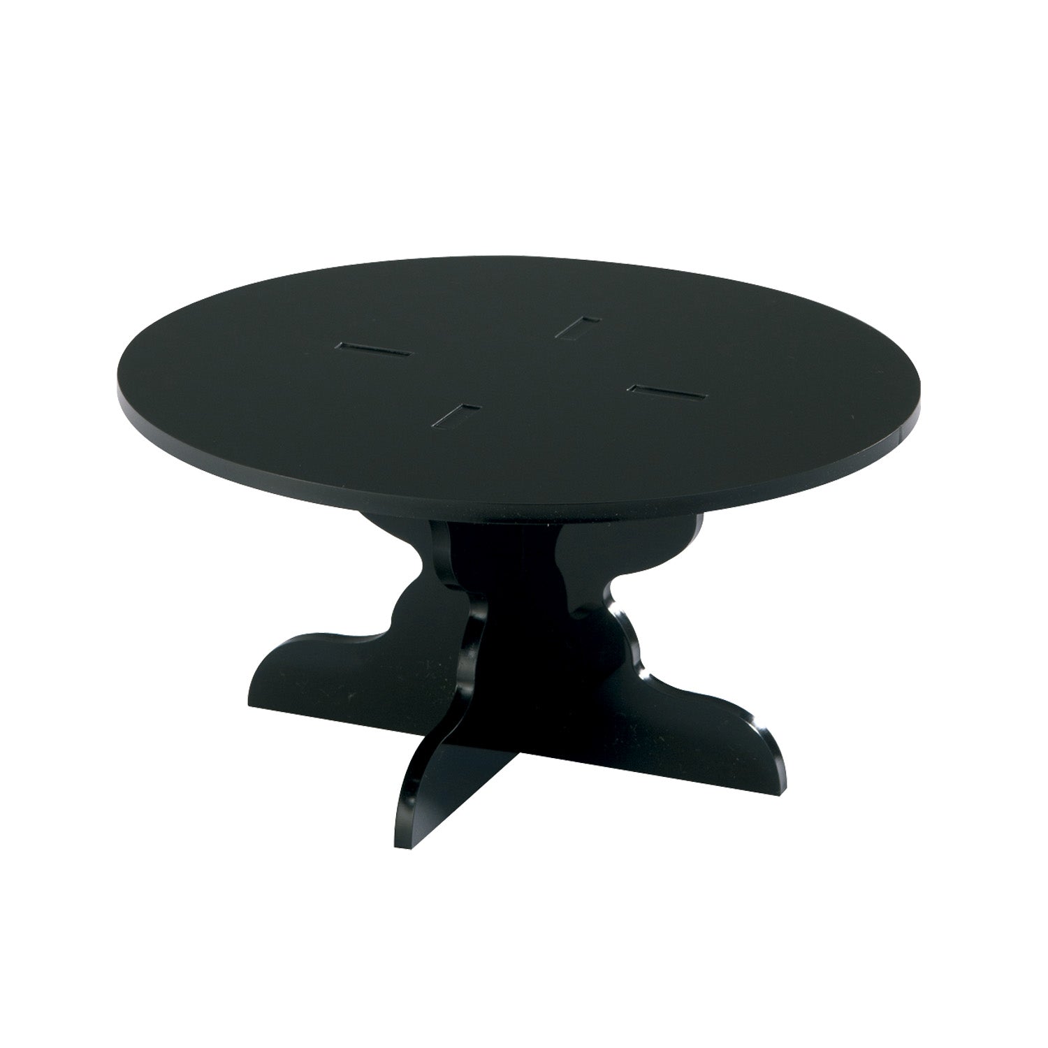 MINI ALZATA NERA PLEXIGLAS Ø 210MM H 103MM