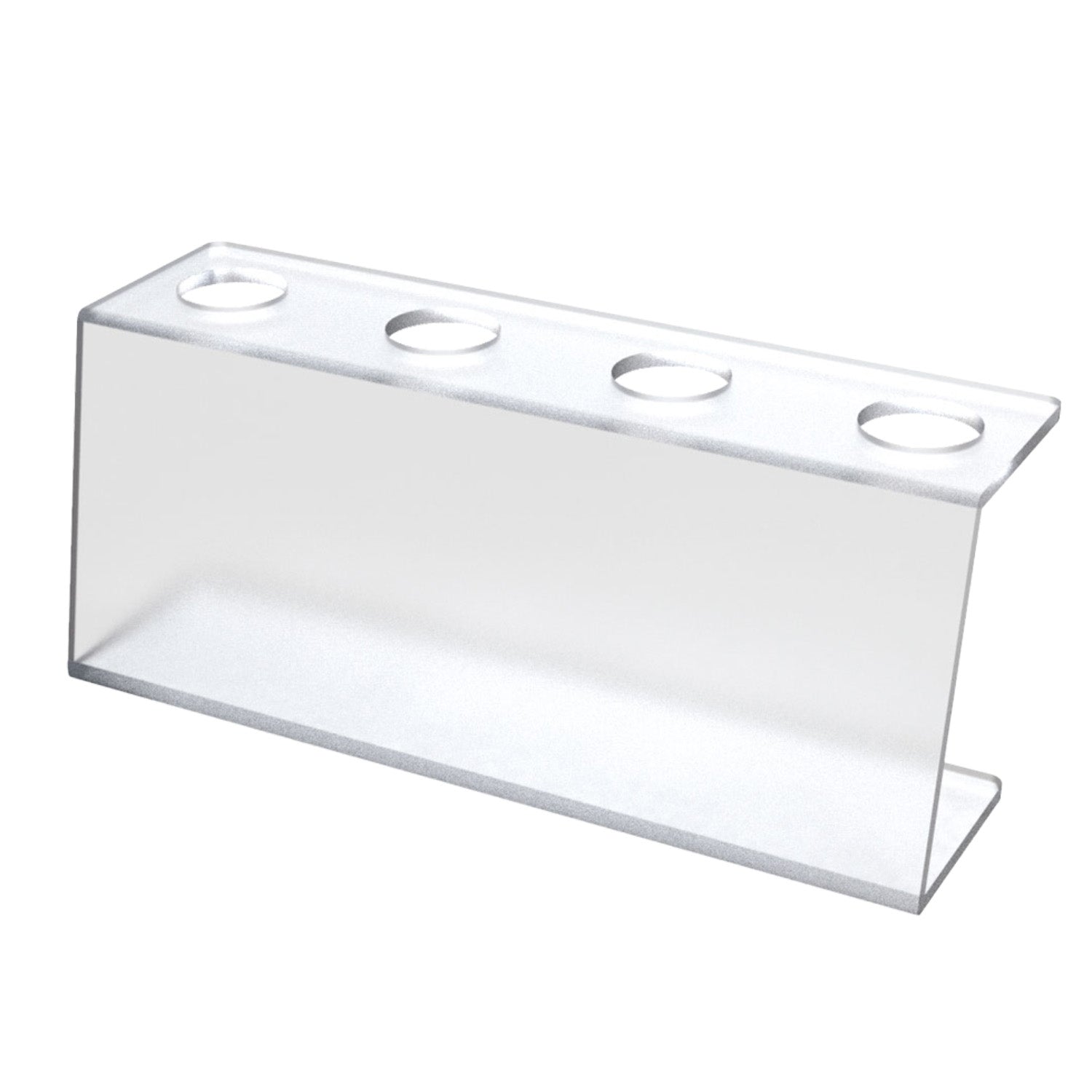 STAND DE CONE A QUATRE PLEXIGAS 28,5 x 9 h 13 CM Ø 3,5 CM