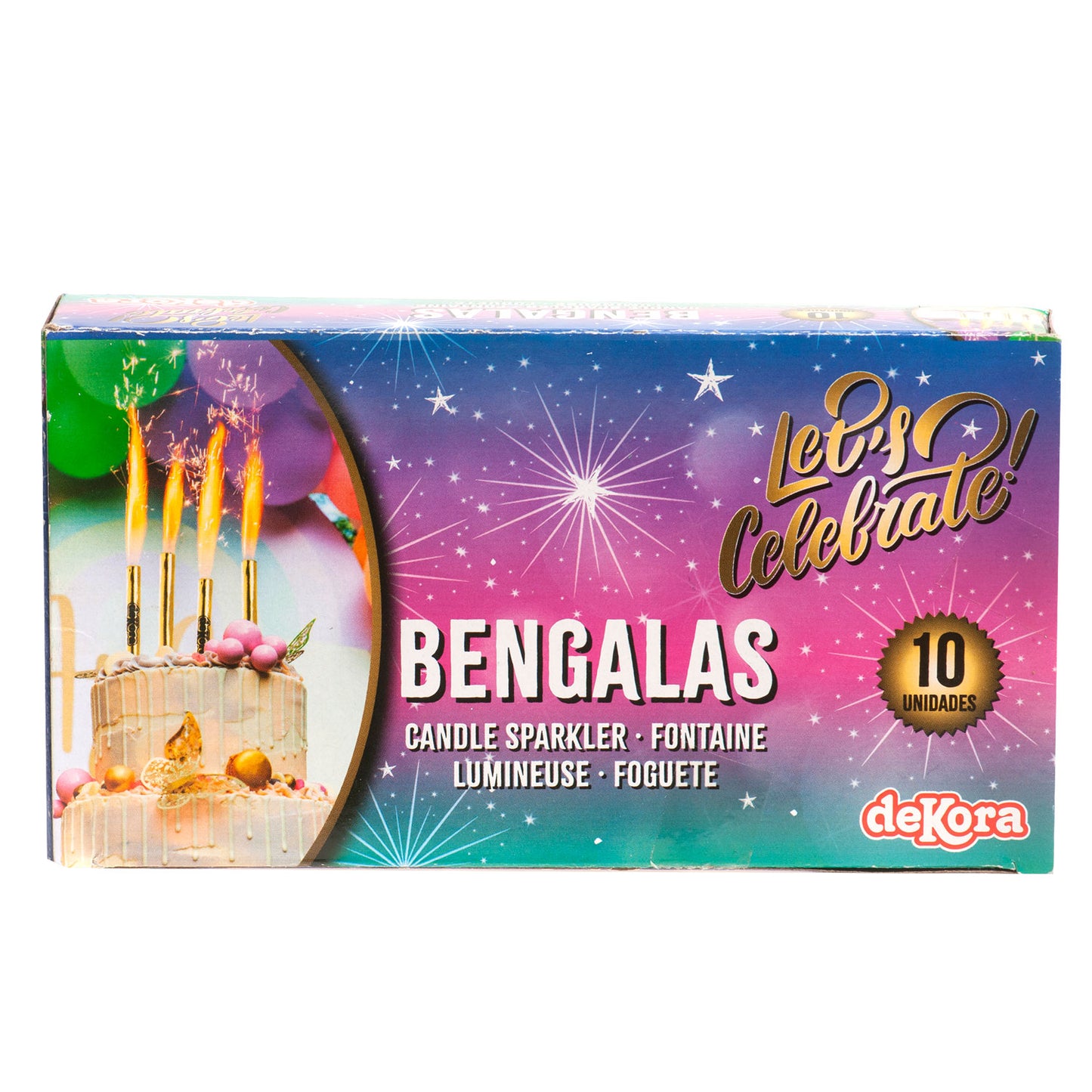 CAJA DE 10 FUENTES LUMINOSAS 12CM