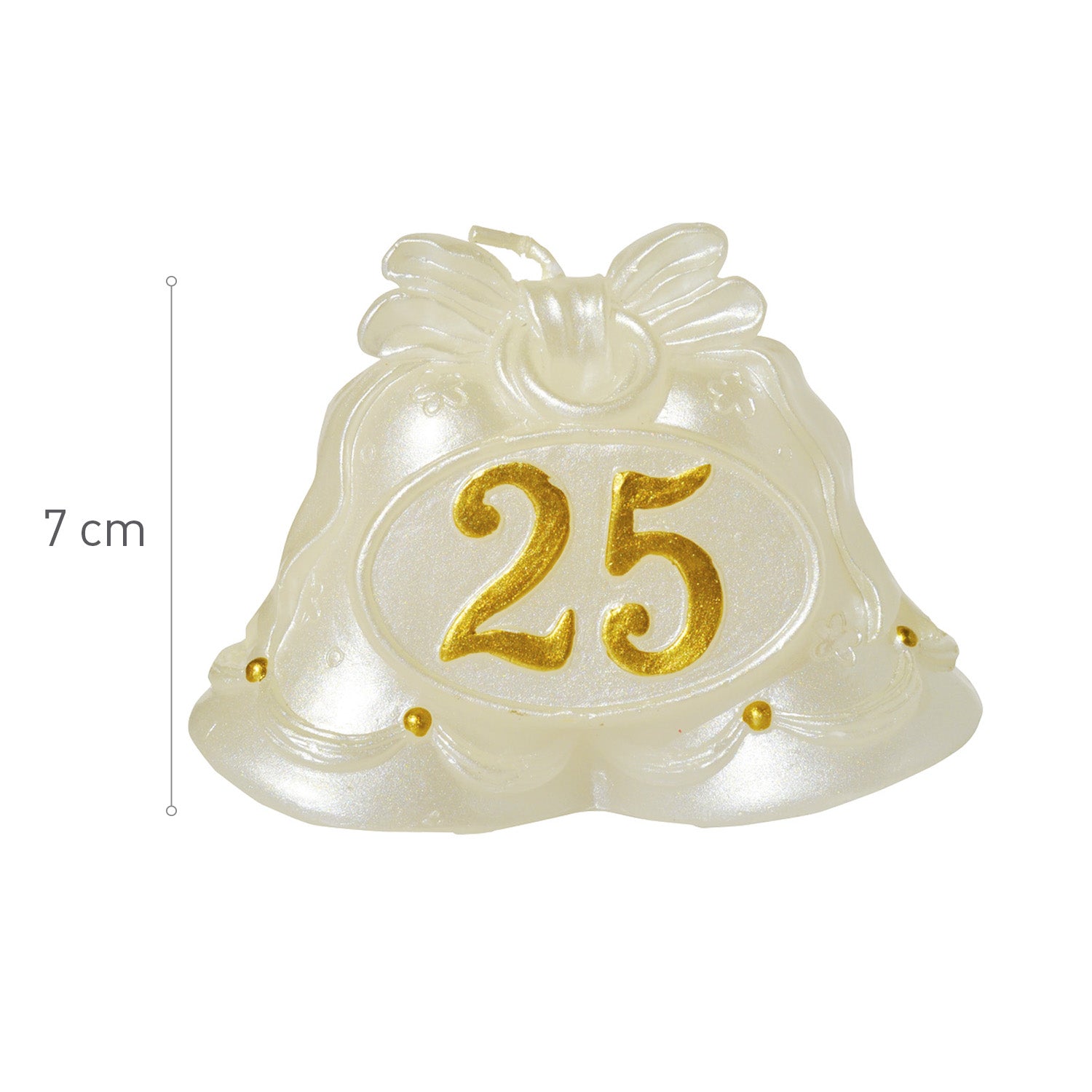 BOUGIE 25 ANNIVERSAIRE 7CM