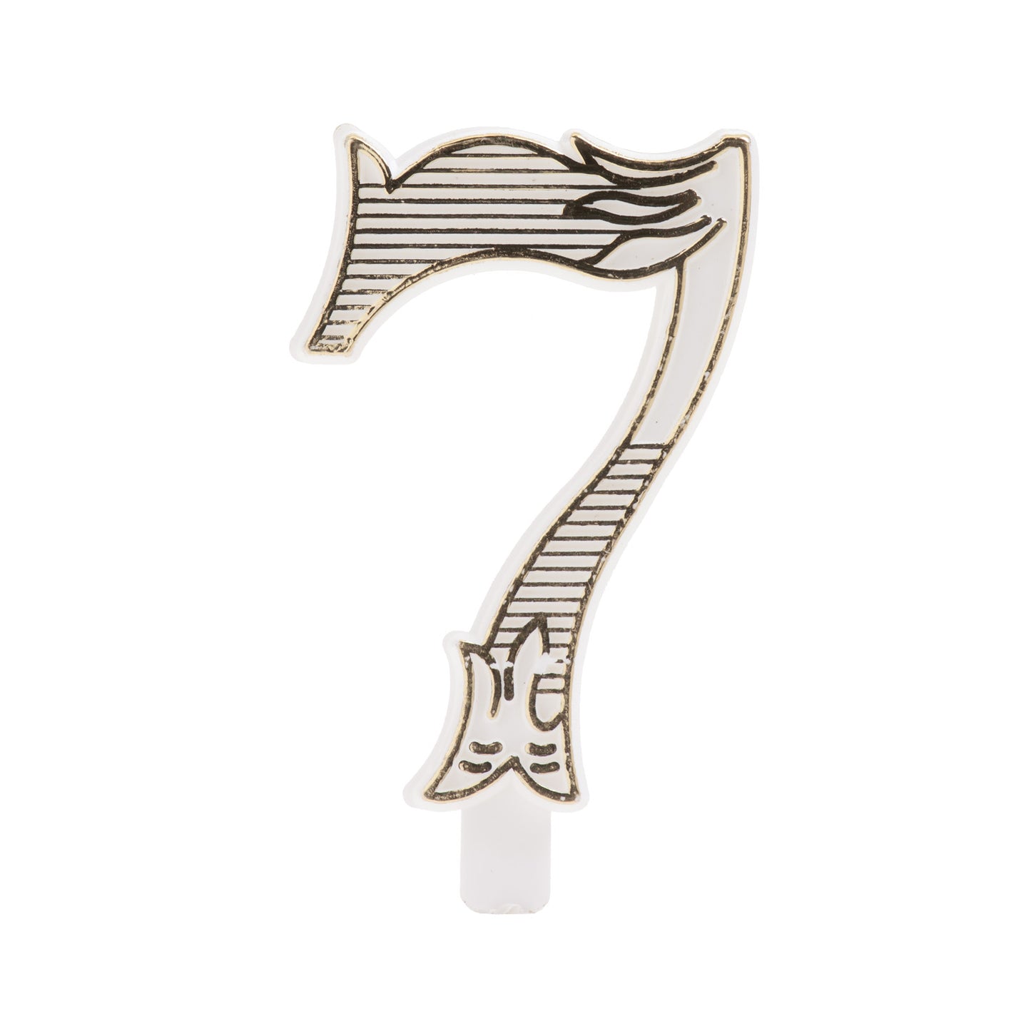NUMERO IN PLASTICA ORO SENZA BASE | N. 7