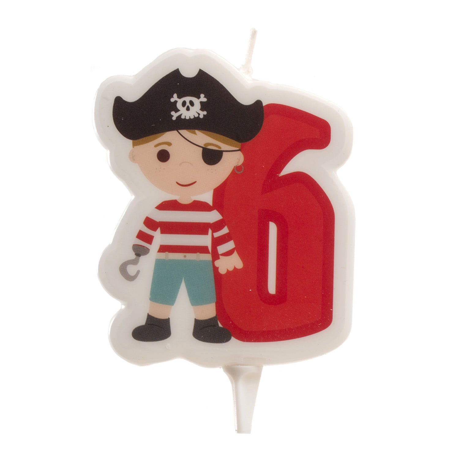 ESPOSITORE 12 CANDELINE 2D PIRATI Nº6-7CM