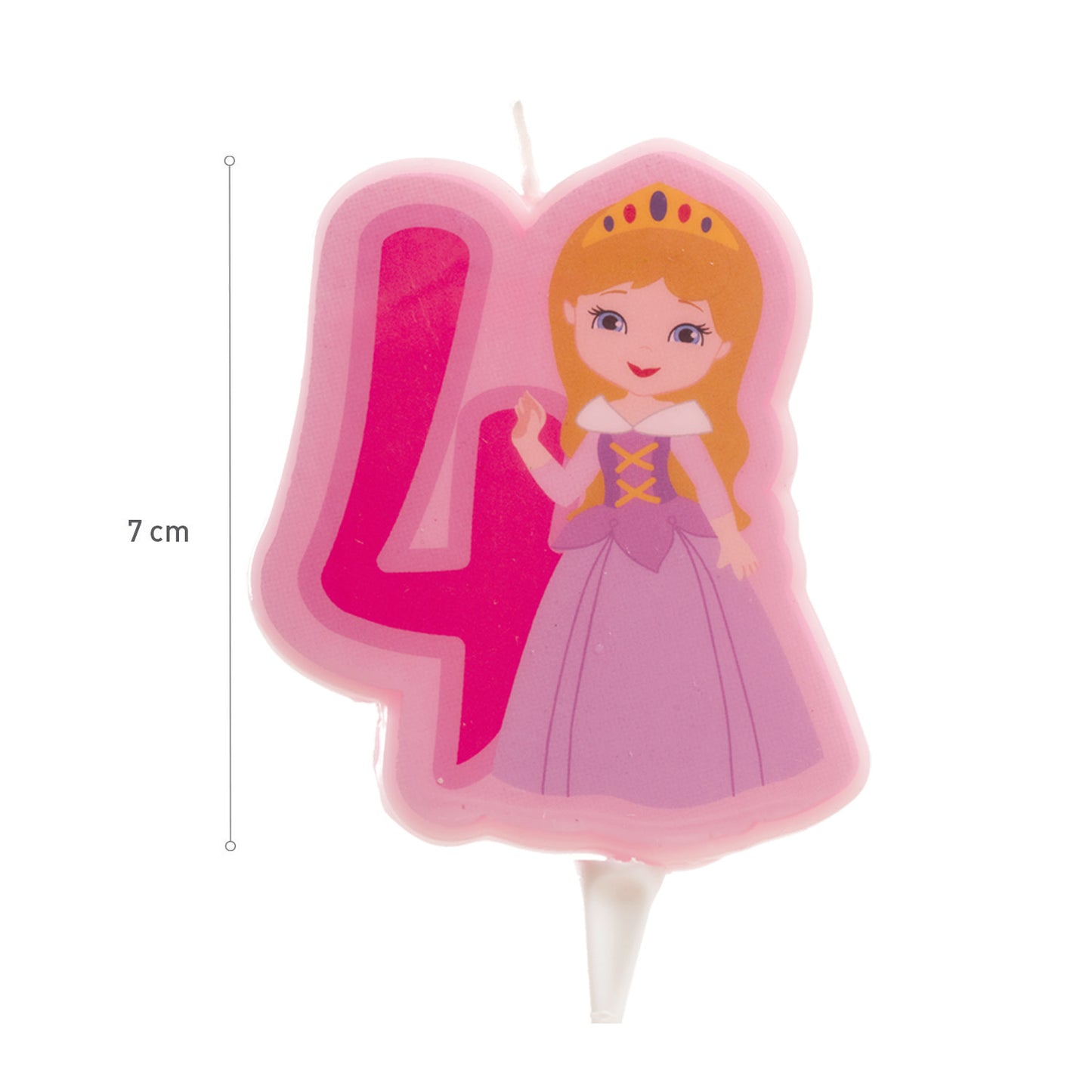DISPLAY 12 CANDLES PRINCESS Nº4-7CM.