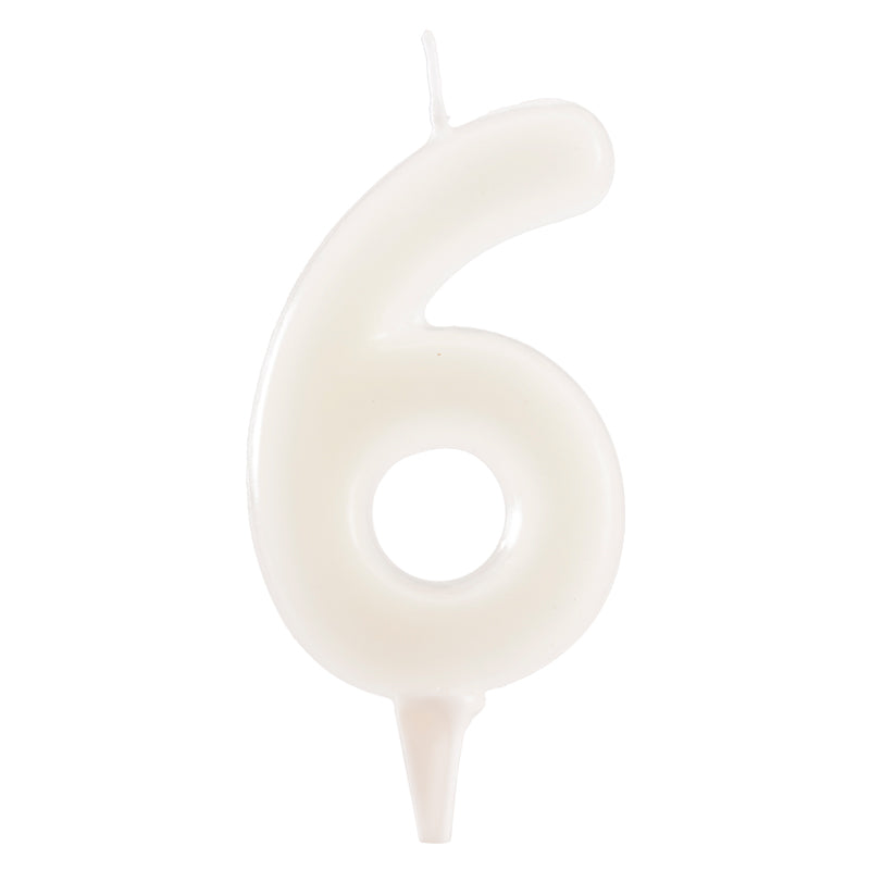 DISPLAY 12 FLUORESCENT NUMBER 6 CANDLES 6CM