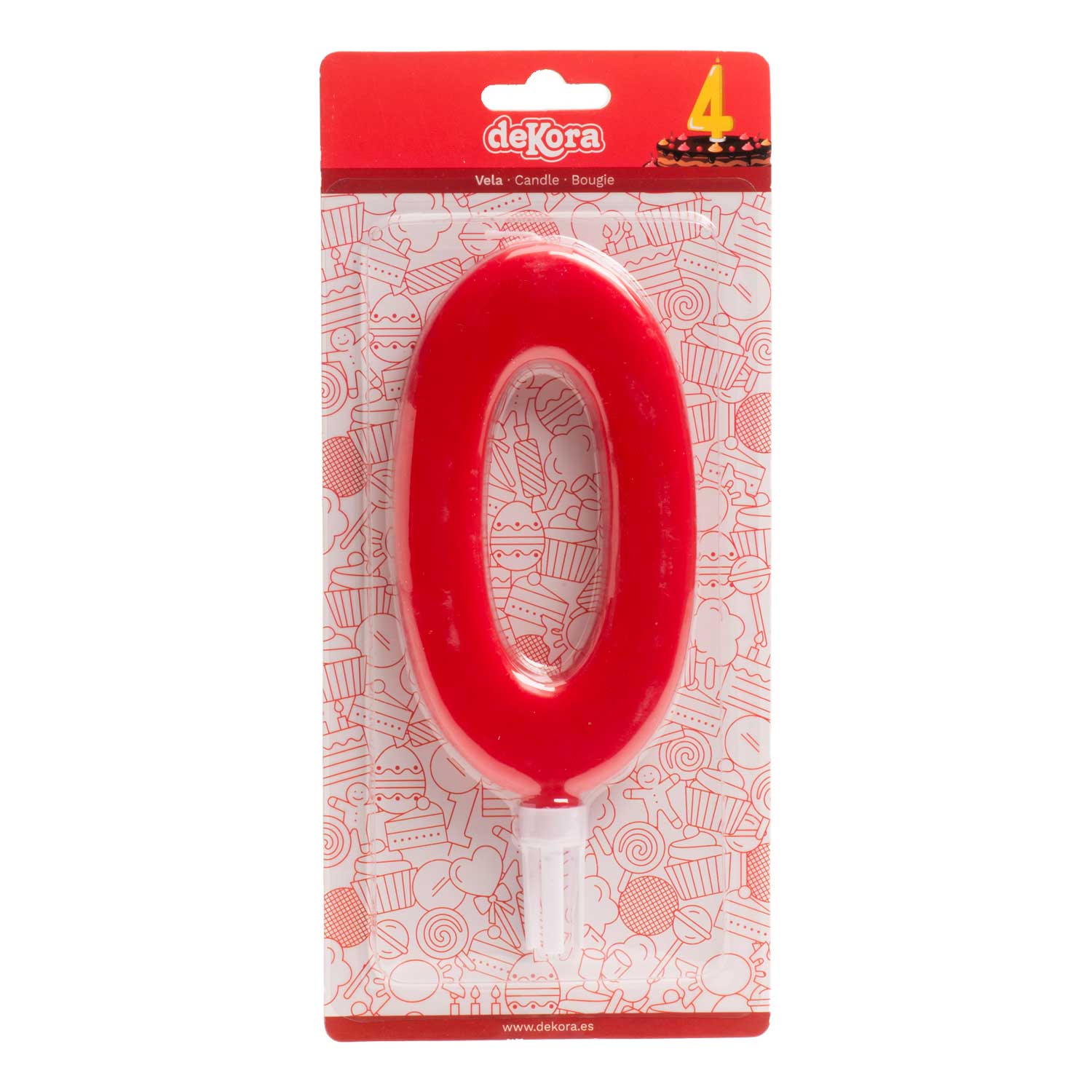 ESPOSITORE 6 CANDELINE GIGANTI Nº0 -15CM