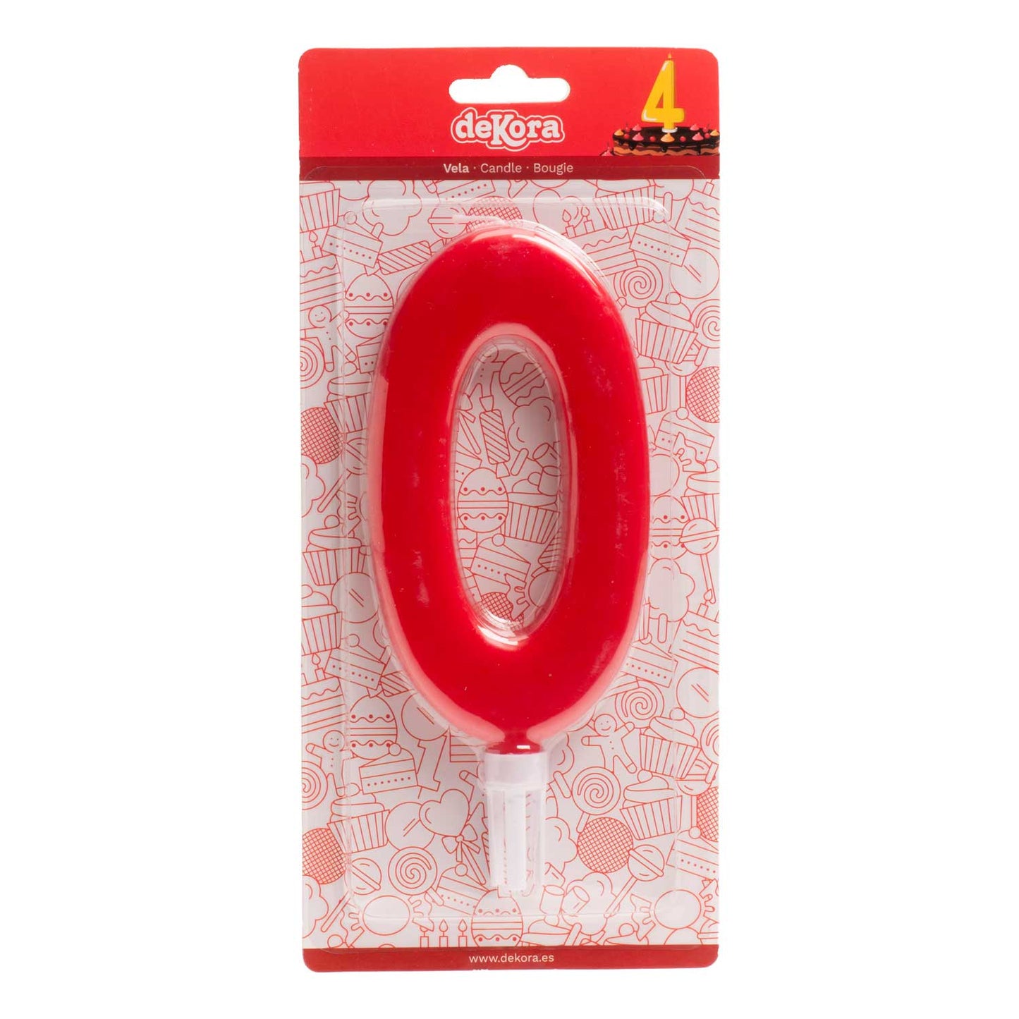 ESPOSITORE 6 CANDELINE GIGANTI Nº0 -15CM