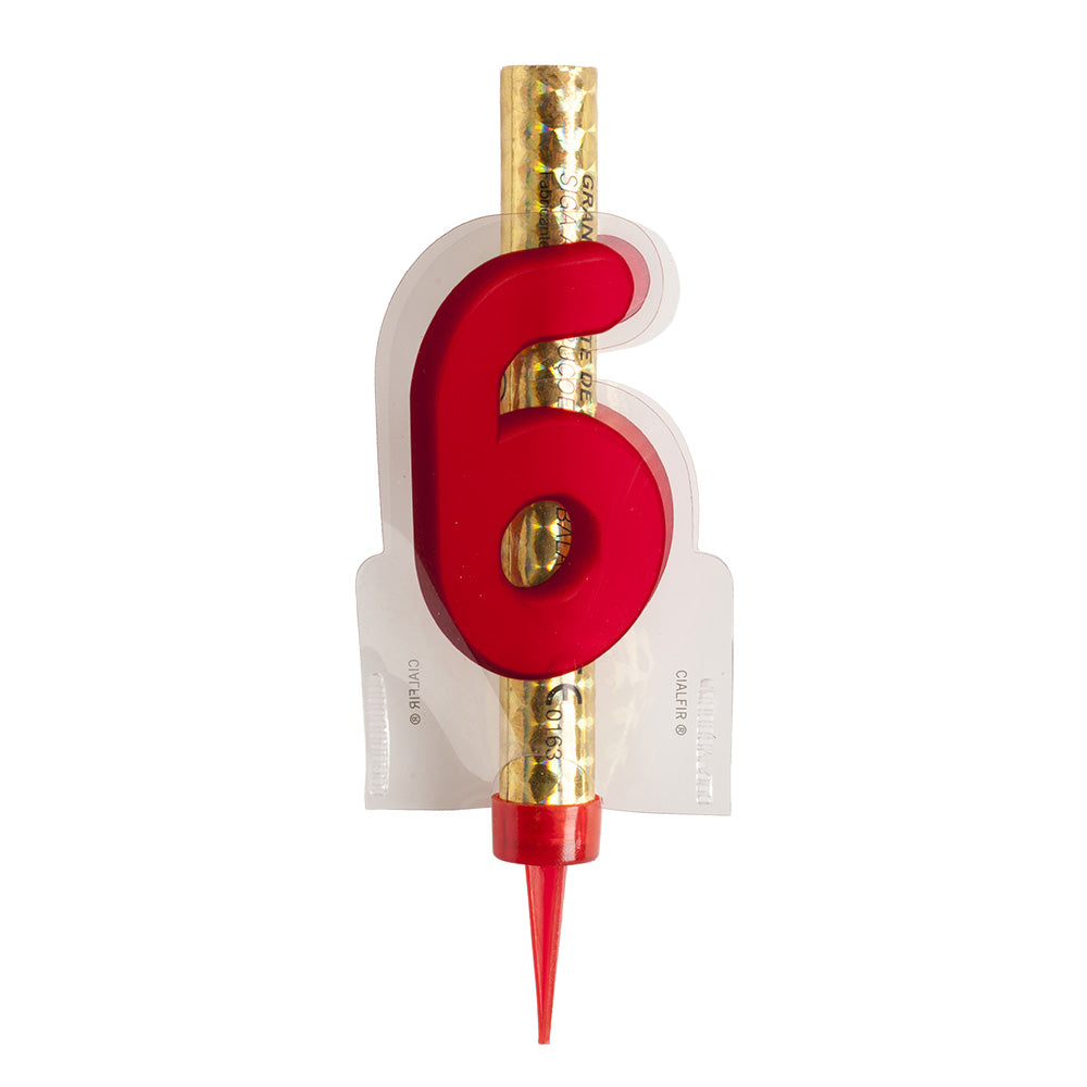DISPLAY 12 CANDLE SPARKLER NUMBER 6 12 CM