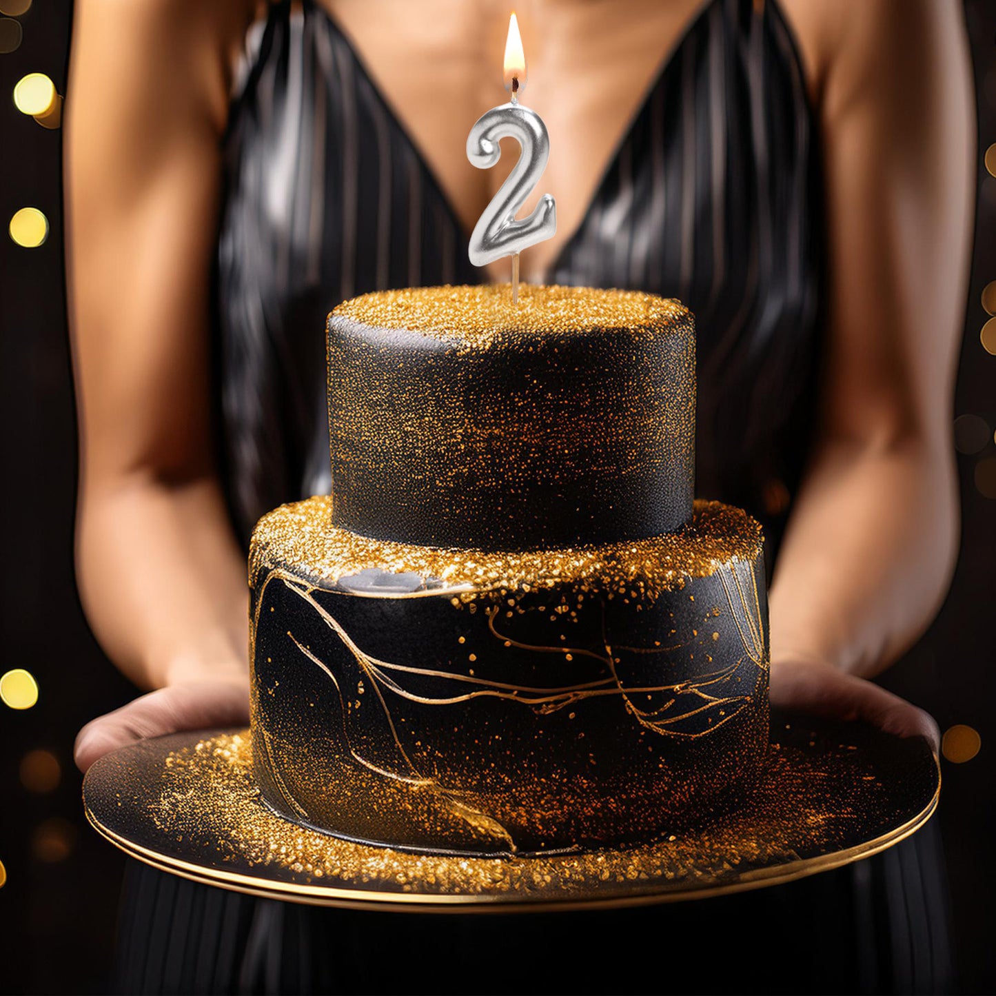 SILVER COMIC BIRTHDAY CANDLE | Nº2