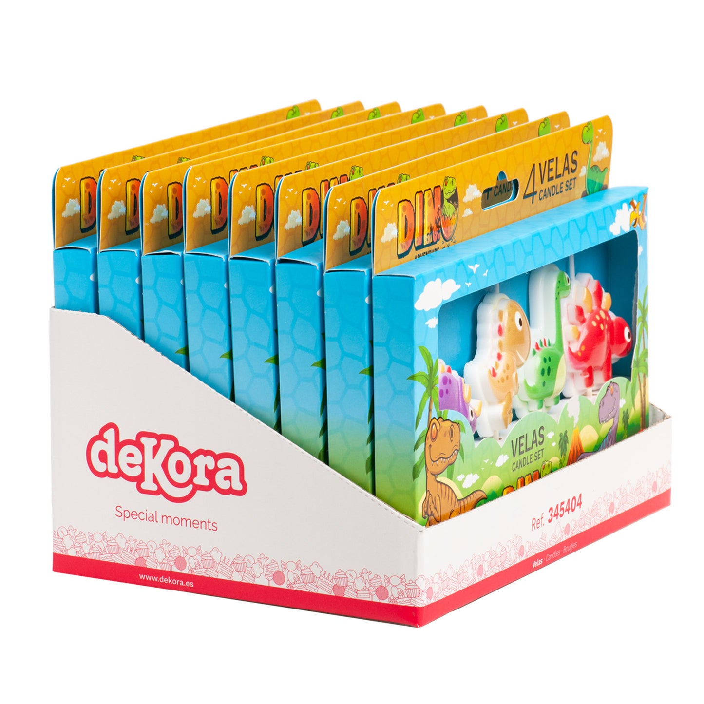 VELAS CUMPLEAÑOS DINOSAURIOS 4UD