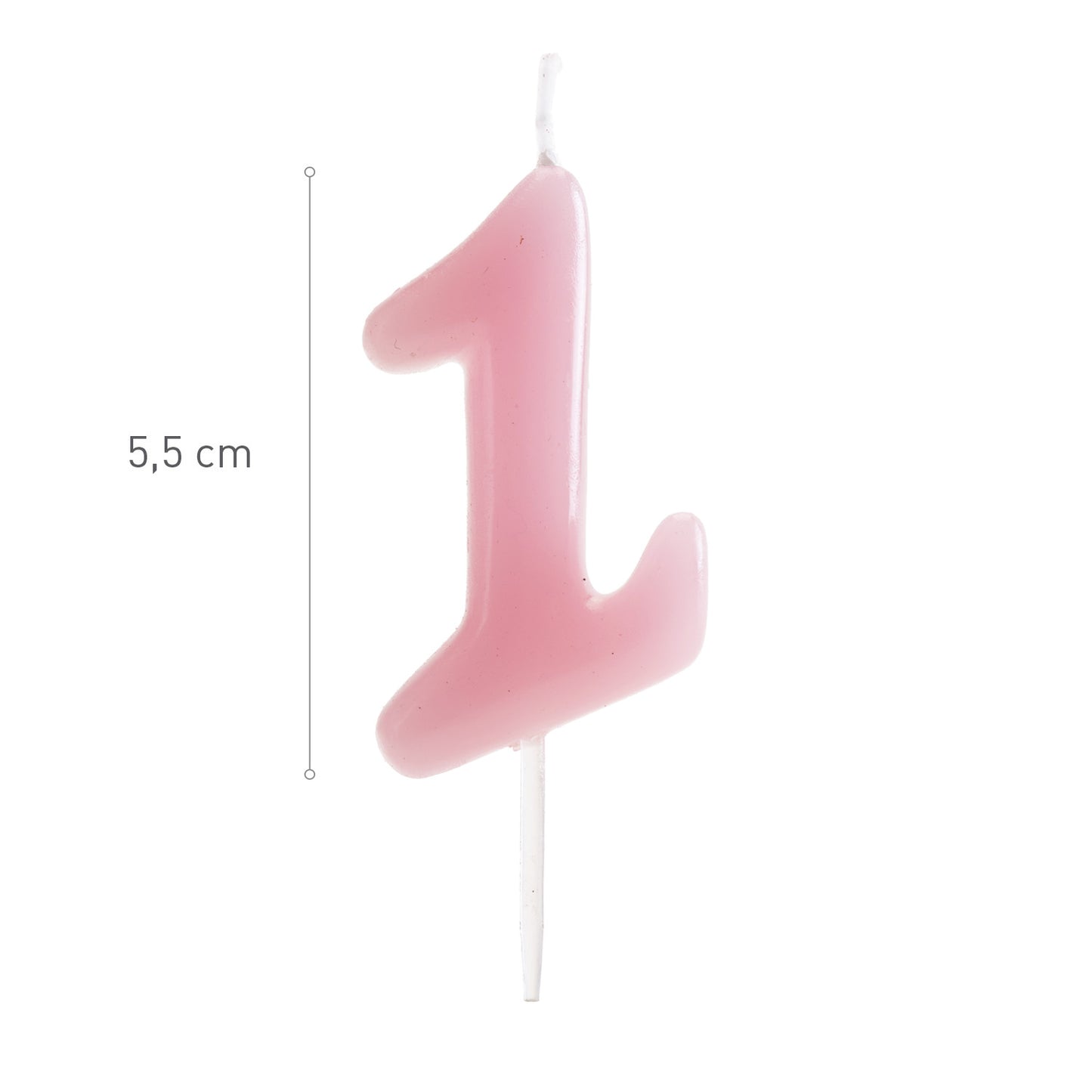 VELA DE CUMPLEAÑOS COMIC ROSA BEBE | Nº1