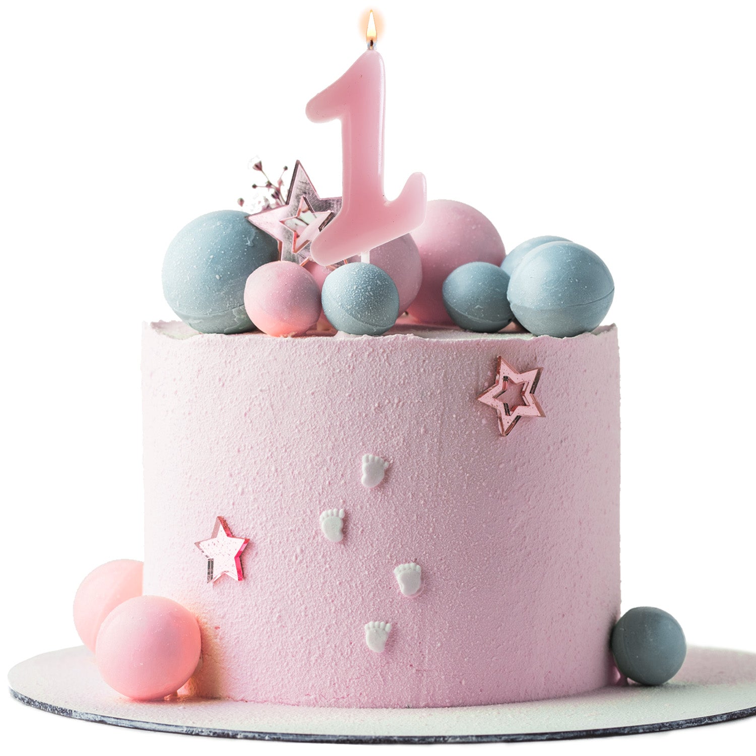 VELA DE CUMPLEAÑOS COMIC ROSA BEBE | Nº1