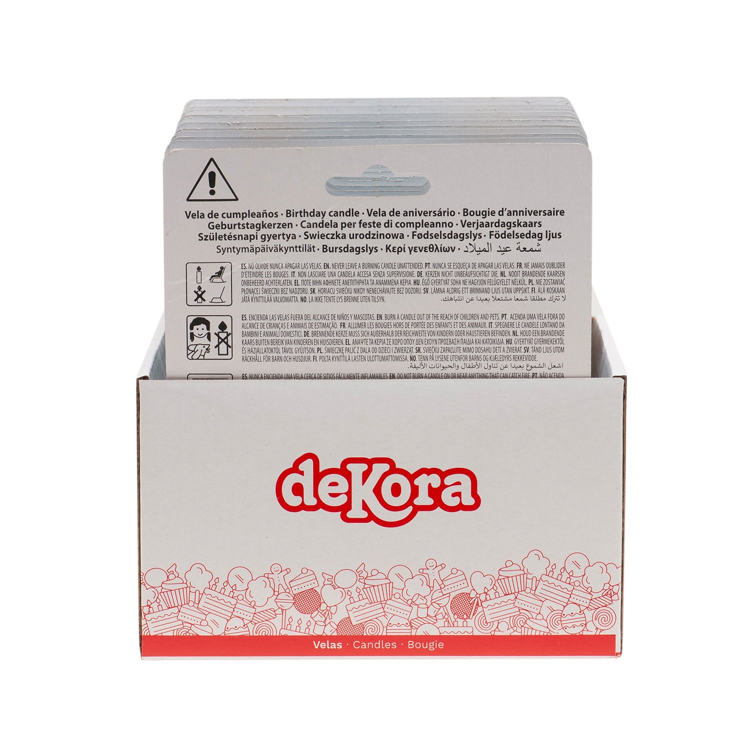 HAPPY BIRTHDAY BLUE CANDLE 10X6,5CM