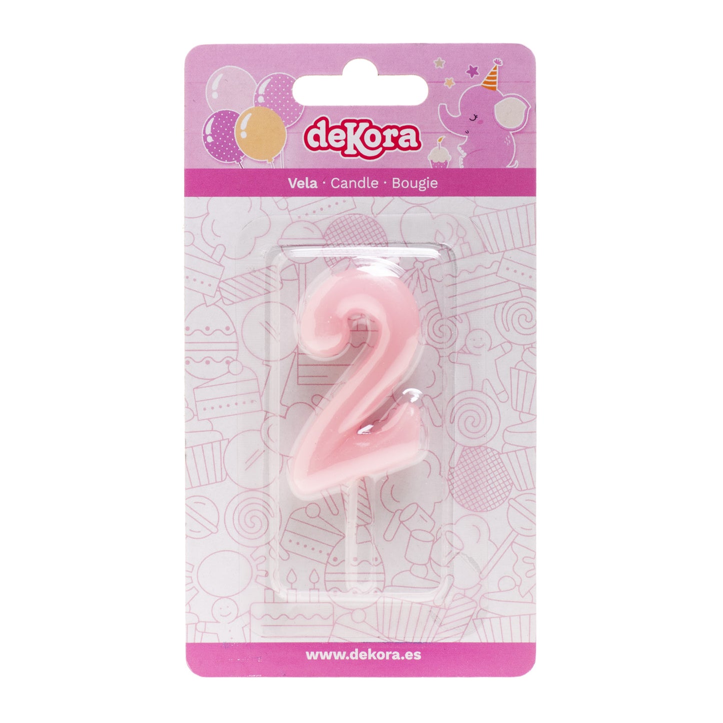 BOUGIE D´ANNIVERSAIRE COMIC BÉBÉ ROSE | Nº2