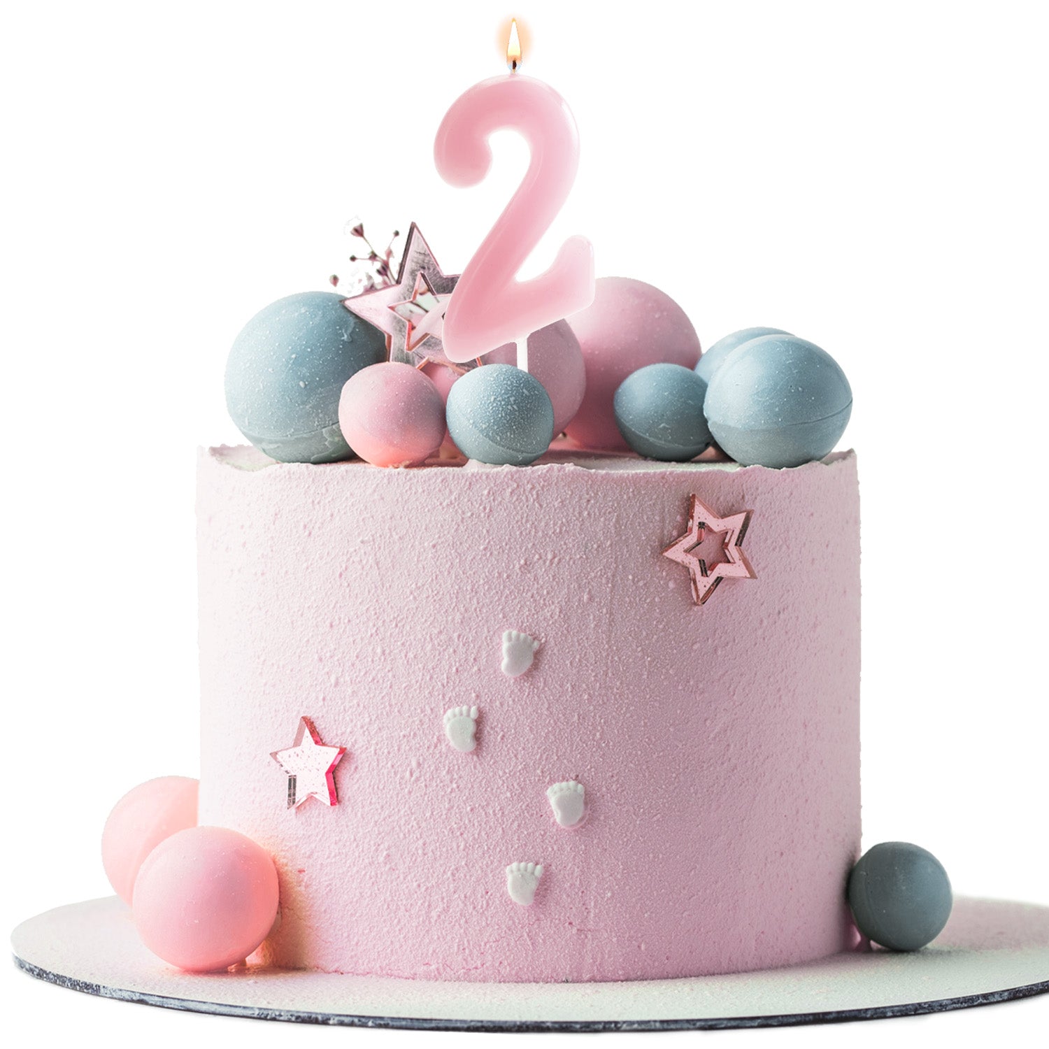 BOUGIE D´ANNIVERSAIRE COMIC BÉBÉ ROSE | Nº2
