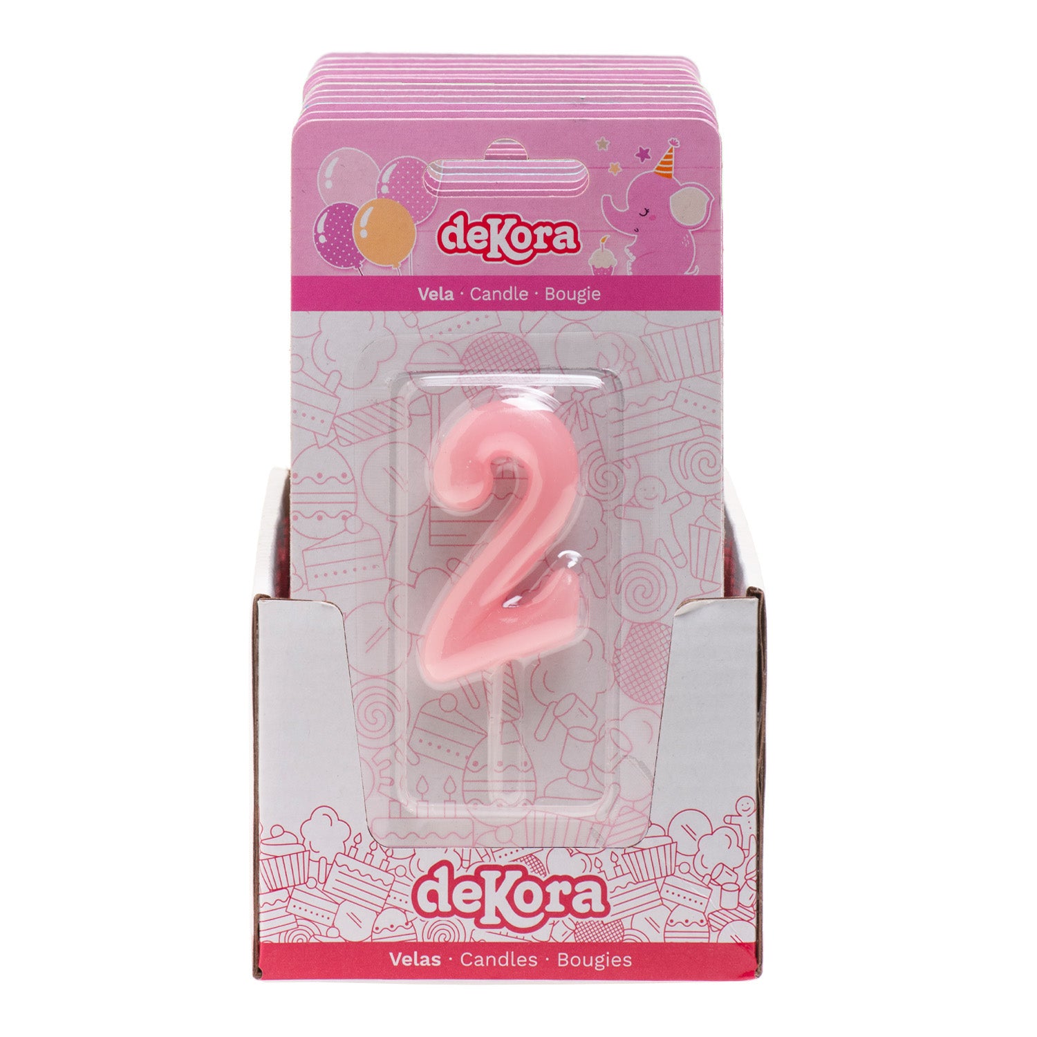BOUGIE D´ANNIVERSAIRE COMIC BÉBÉ ROSE | Nº2