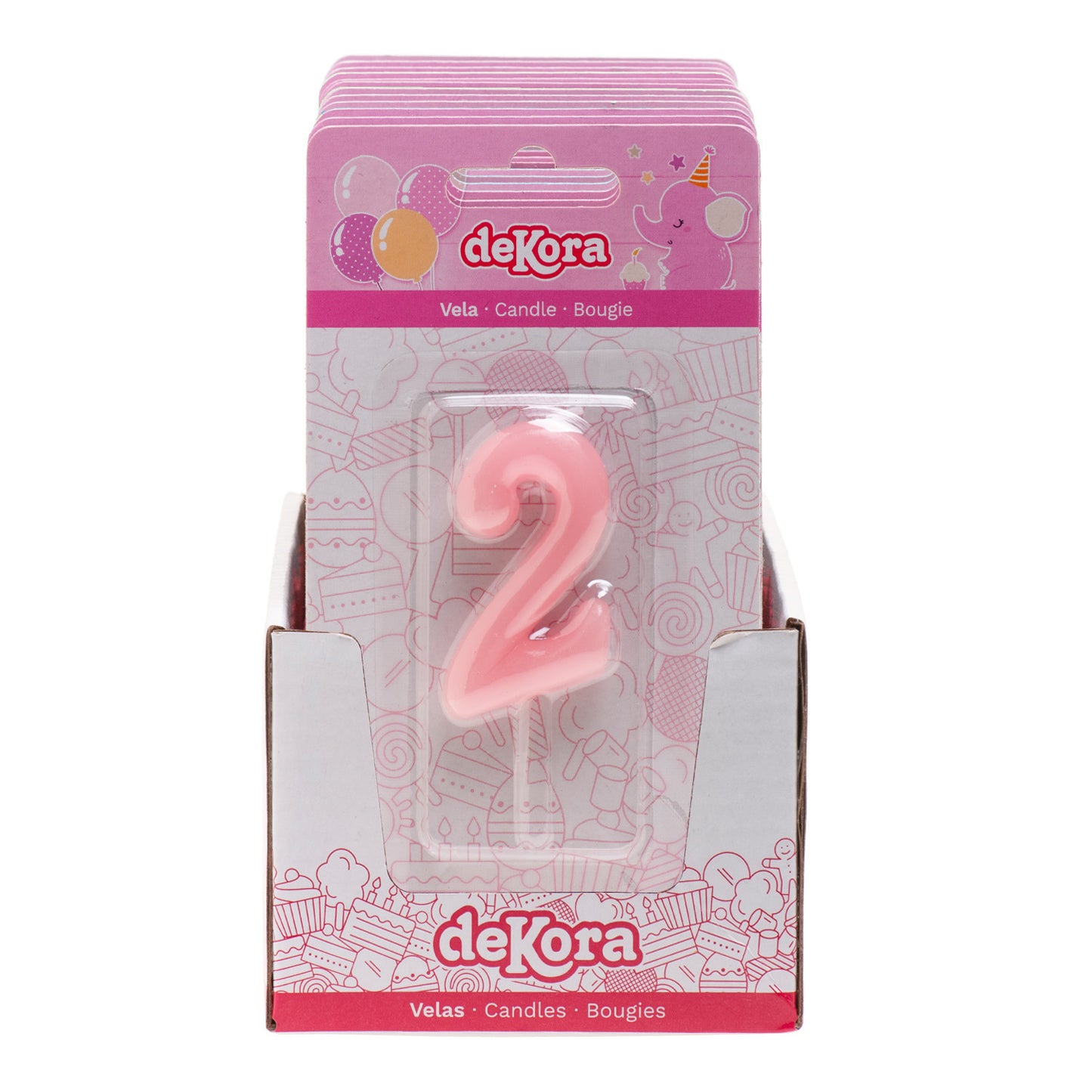 BOUGIE D´ANNIVERSAIRE COMIC BÉBÉ ROSE | Nº2