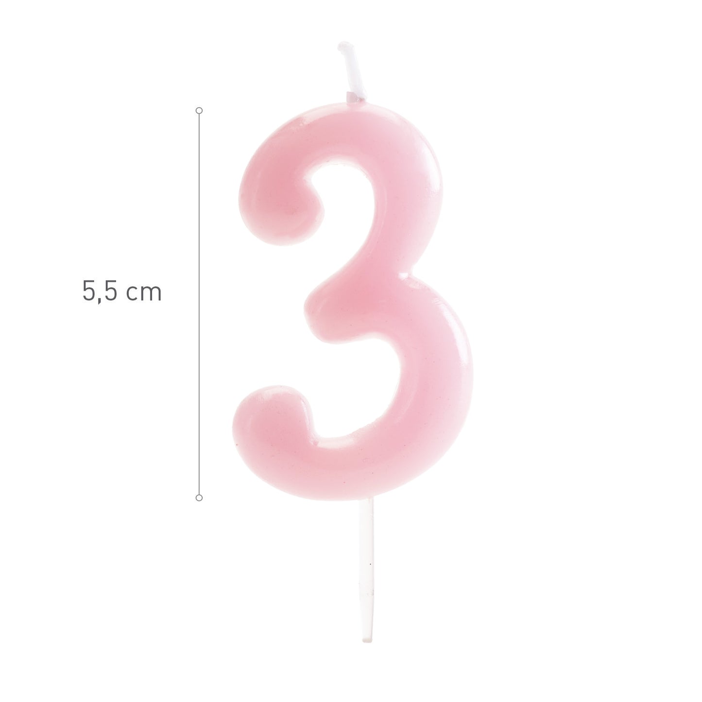 VELA DE CUMPLEAÑOS COMIC ROSA BEBE | Nº3