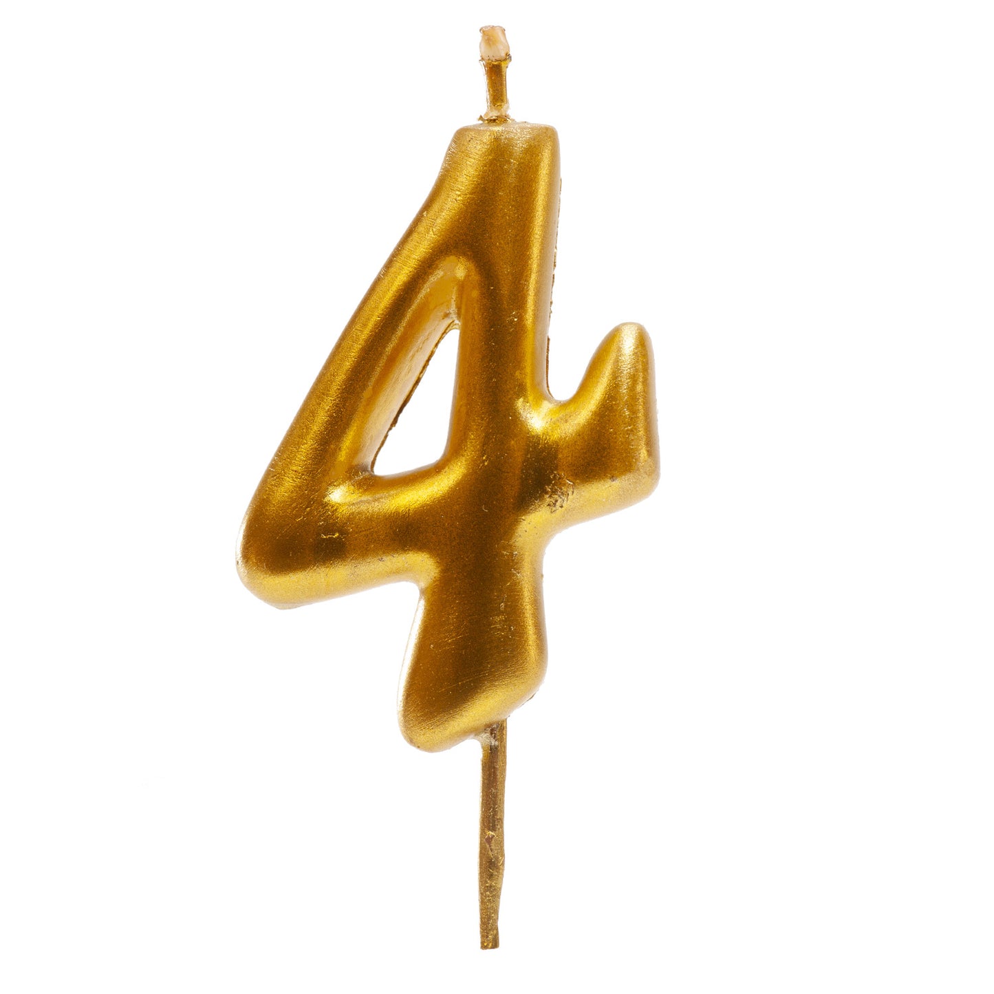 GOLD COMIC BIRTHDAY CANDLES 5CM | Nº4