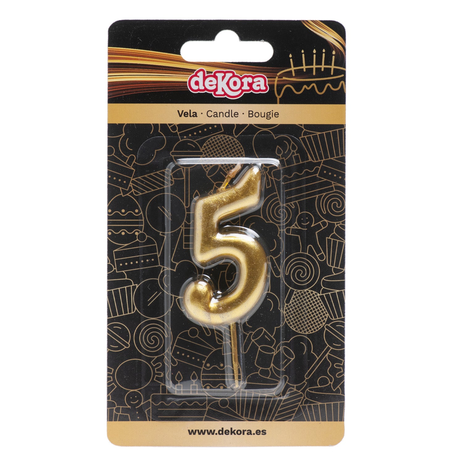 BOUGIE D´ANNIVERSAIRE COMIC D'OR | Nº5