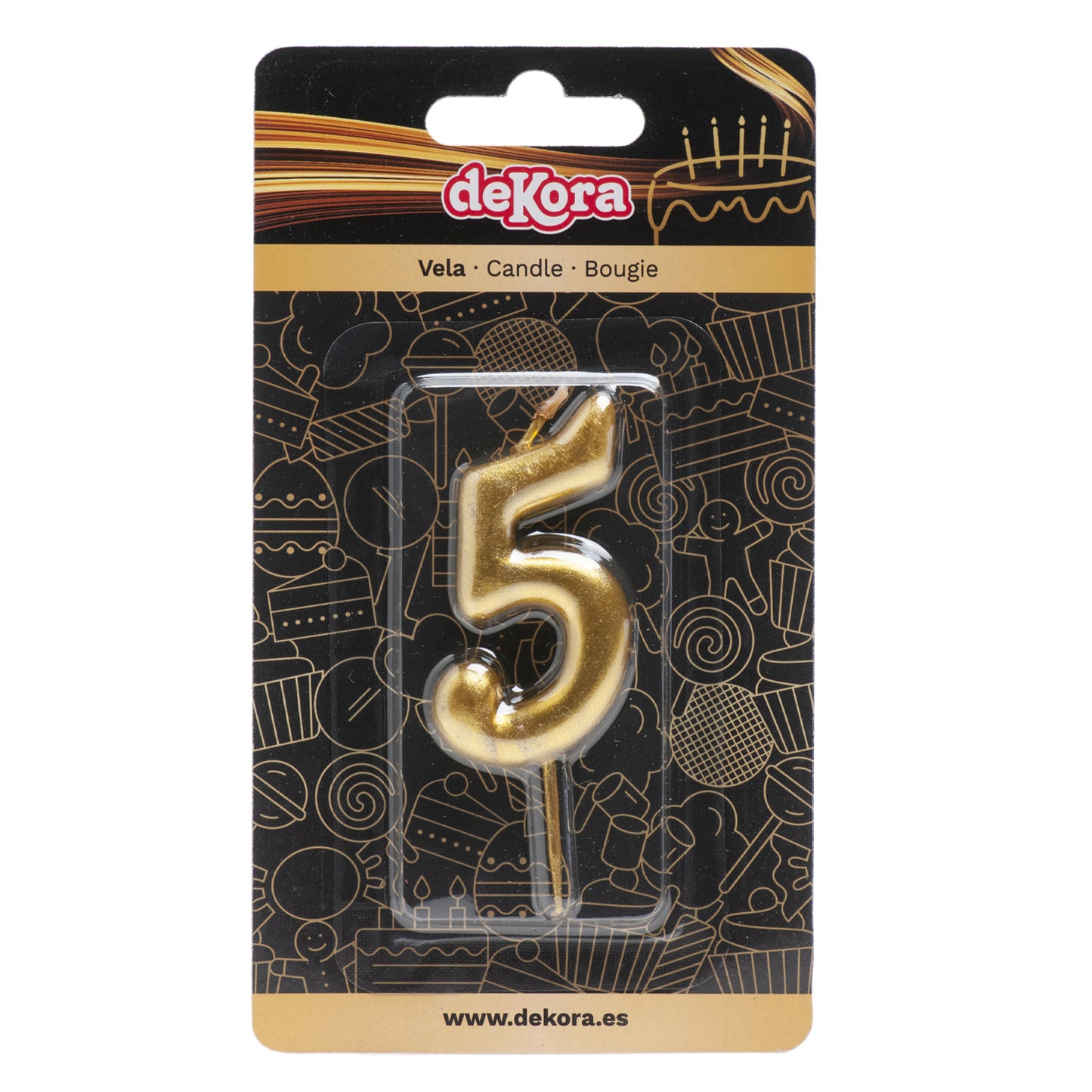 BOUGIE D´ANNIVERSAIRE COMIC D'OR | Nº5